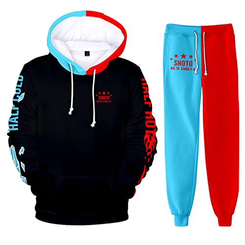 Anime Sweatpants 3D Print Hooded Tracksuit for Cosplay & Casual Wear