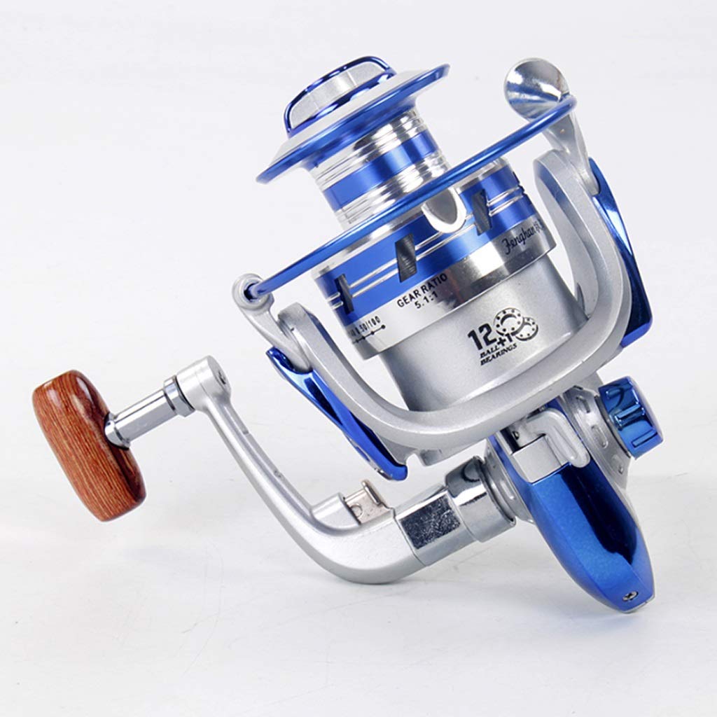 Premium FF2000 Full Metal Fishing Reel - Heavy Duty Spinning Reel with Wire Cup Shaft & Folding Rocker for Saltwater, Surf & Deep Sea Fishing | Ideal for Beach Casting, Pier Fishing & Offshore Angling