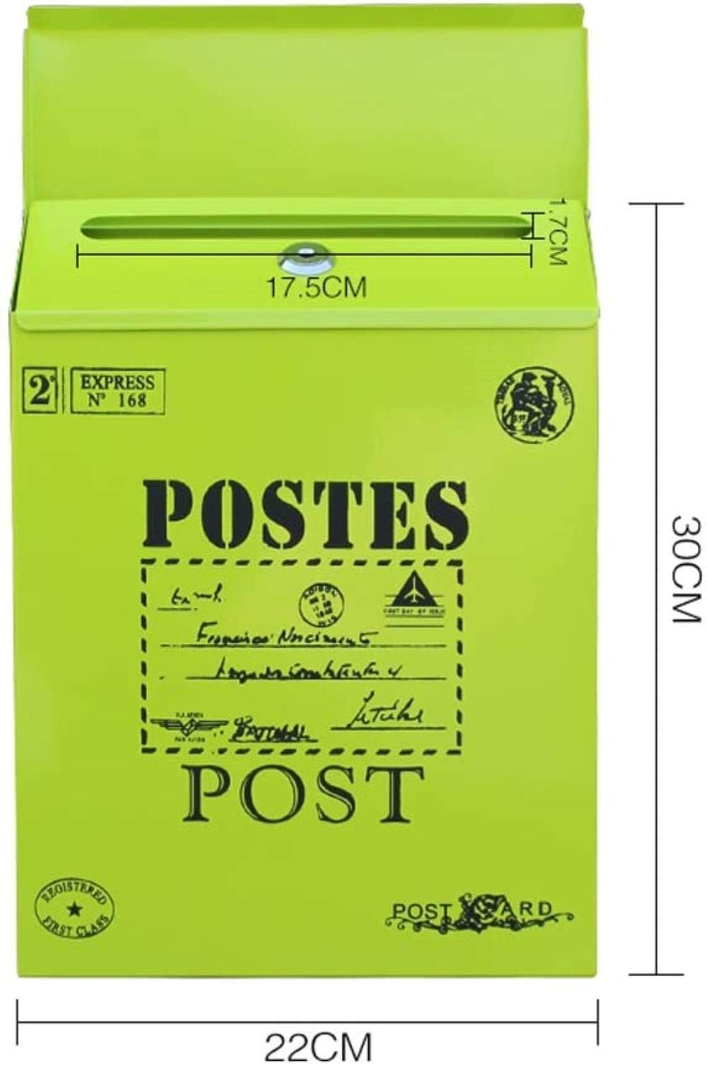 Creative Wall Mounted Outdoor Mailbox - Waterproof Pastoral Letter Box & Suggestion Box for Home, Garden, and Office Use