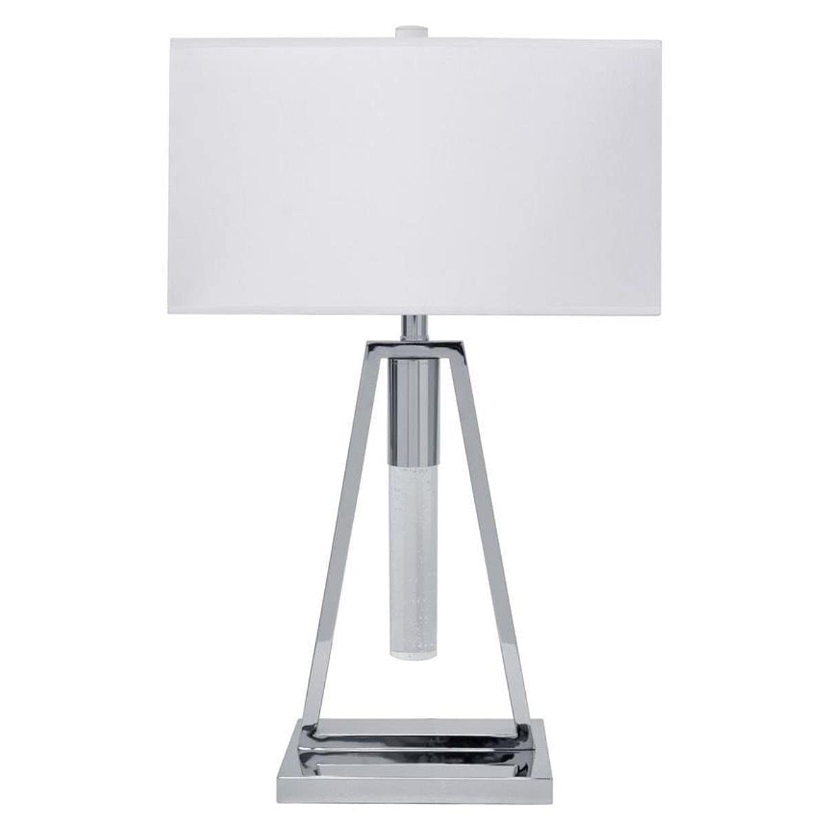 Elegant Crystal Tube Table Lamp - Modern Night Light for Bedroom, Living Room & Office Decor | Soft Ambient Lighting for Relaxation & Reading