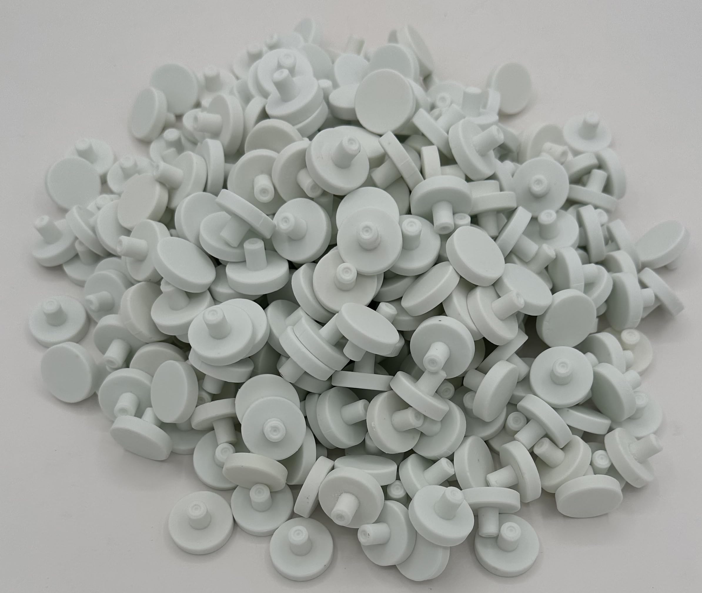 Premium 24mm Ceramic Coral Frag Plugs, Disks & Bases - 100 Pack for Saltwater Aquarium, Reef Tank & Coral Propagation | Ideal for Marine Hobbyists & Aquascaping