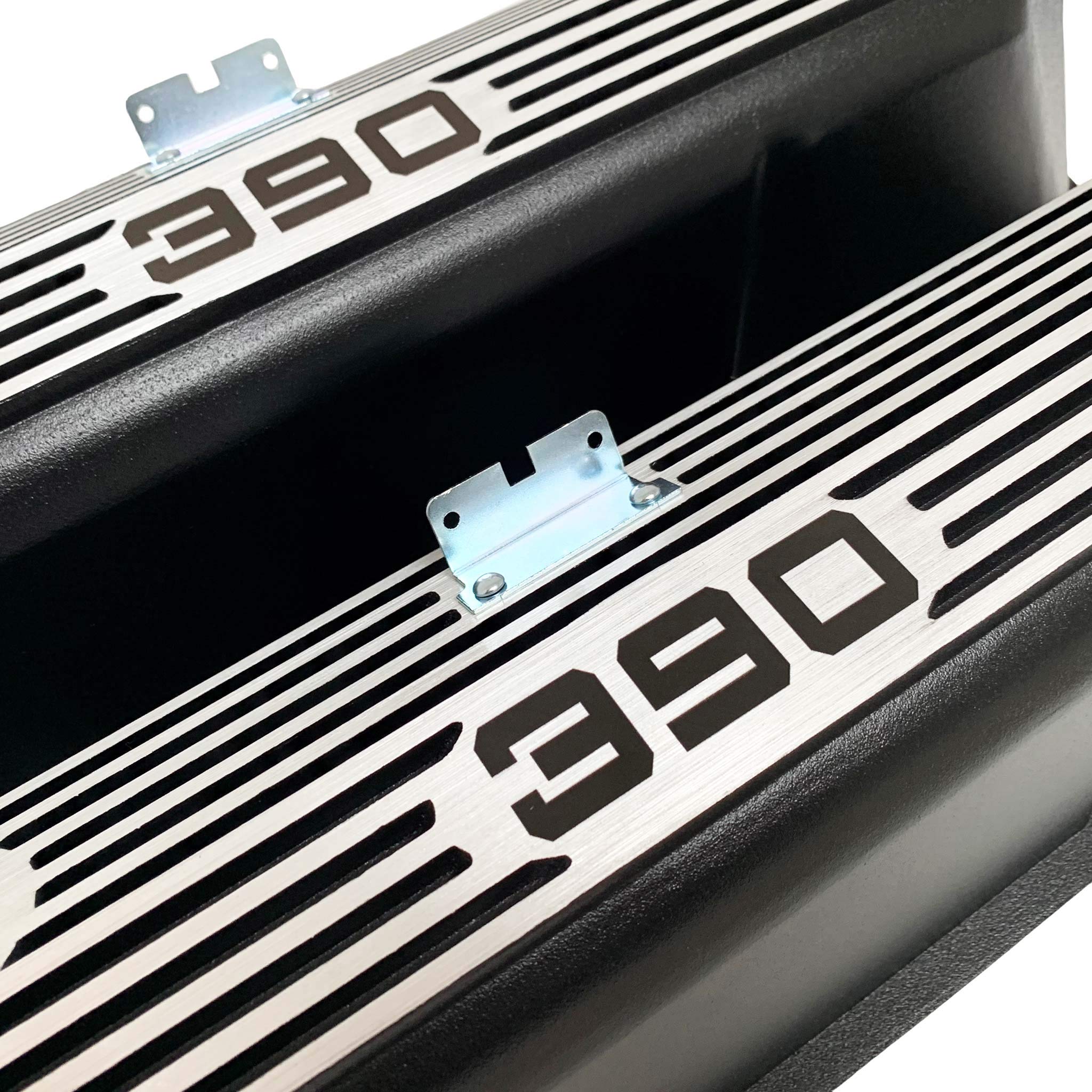 Ford FE 390 Tall Black Die-Cast Aluminum Valve Covers - Compatible with Classic Ford Engines - Perfect for Engine Upgrades & Restoration Projects
