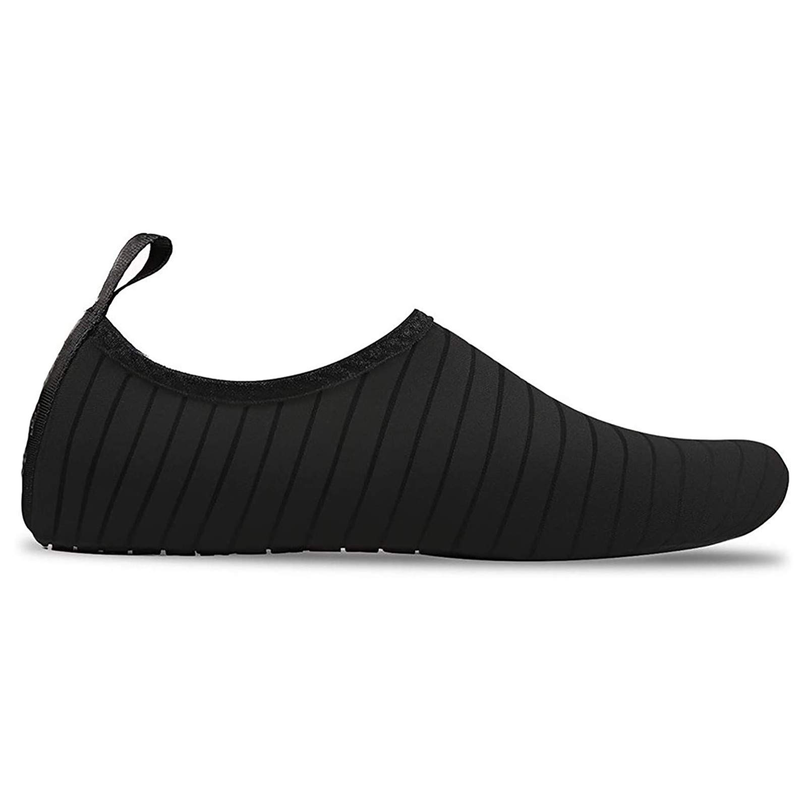 Breathable Water Shoes for Women - Non-Slip Aqua Socks for Beach, Surfing, Yoga & Outdoor Activities | Lightweight Quick-Dry Swim Shoes | Perfect for Summer Water Sports & Couples Vacations (Black, Size 8.5)