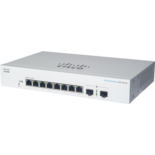Cisco CBS220 8FP-E 2G 8-Port Gigabit PoE+ Managed Network Switch with SFP | Ideal for Small Business & Office Networks