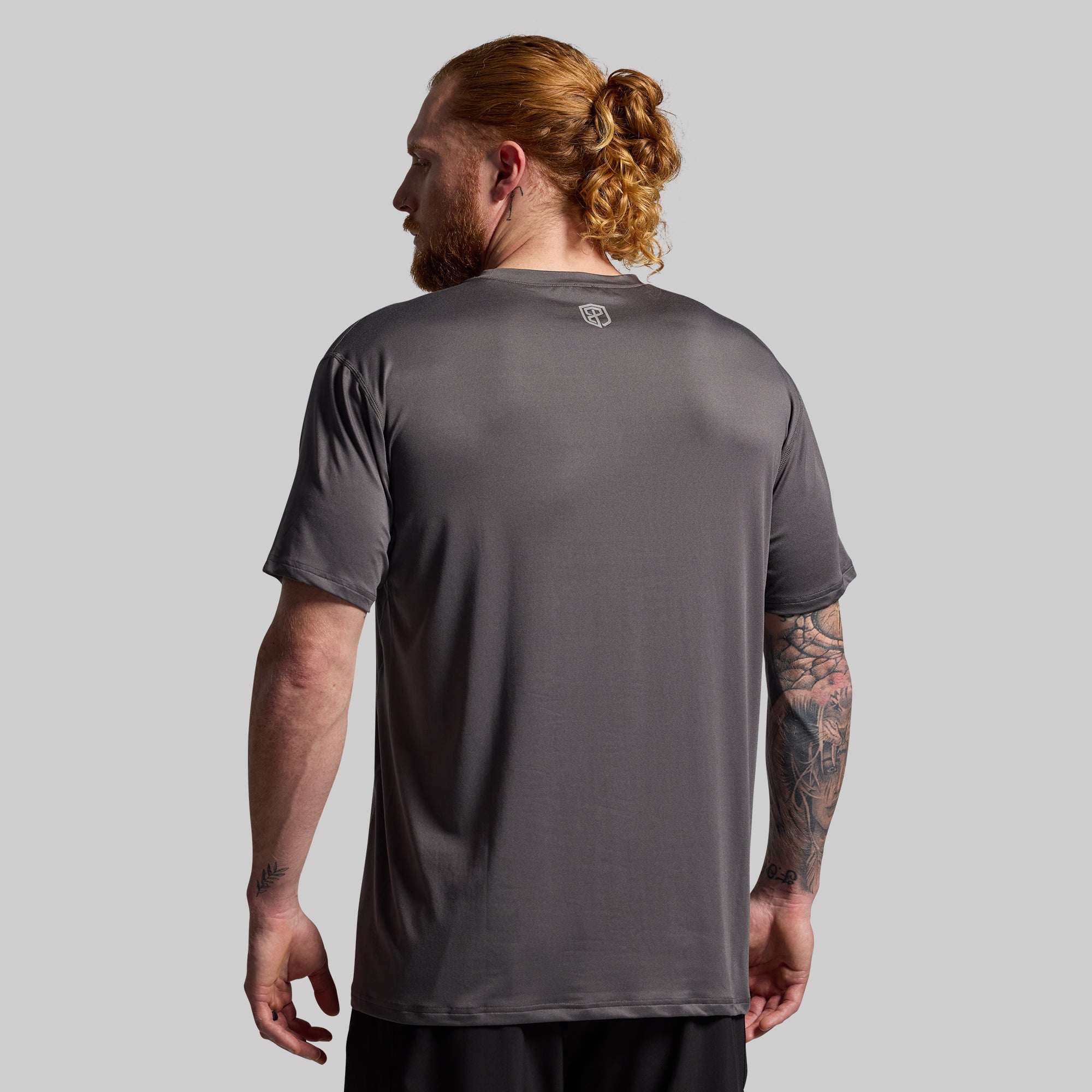 Premium Athleisure T-Shirt for Women - Soft Breathable Gym Tee in Gunmetal Gray - Perfect for Yoga, Workouts & Casual Wear