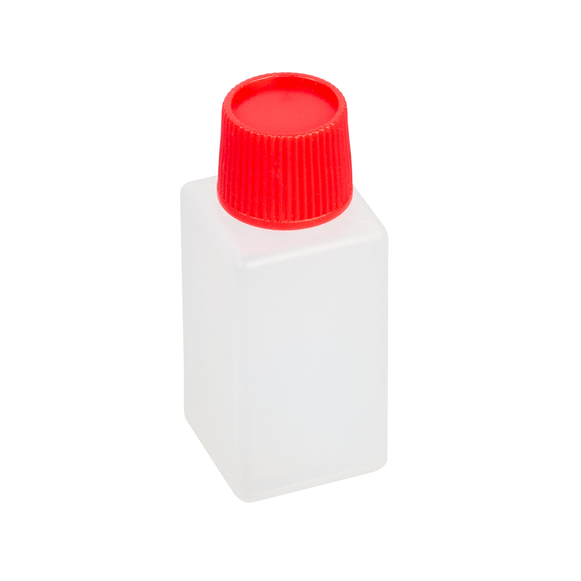 Bento Tek 6mL Clear Plastic Soy Sauce Bottles with Red Caps - 1/2