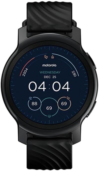 Motorola Moto Watch 100 - Smart Fitness Tracker with Heart Rate Monitor, GPS & 10-Day Battery Life | Perfect for Running, Swimming & Daily Activity Tracking