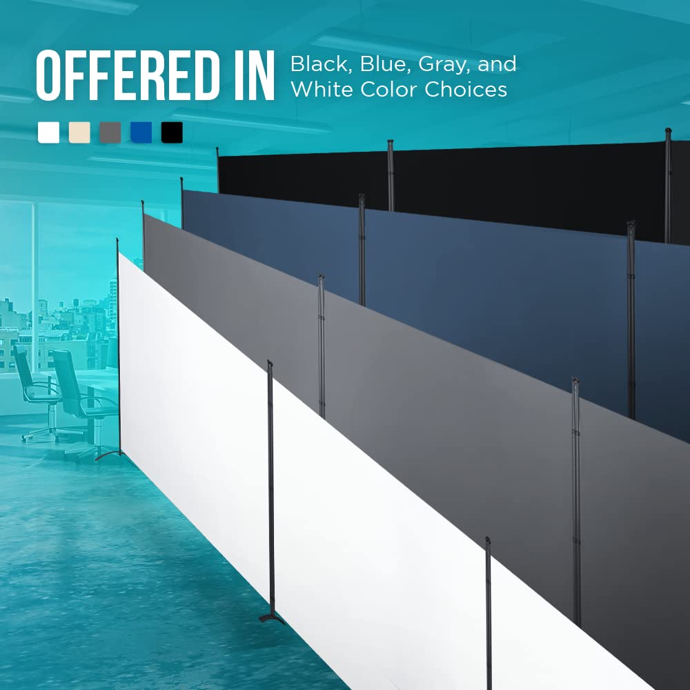 Steel-AID Triple-Panel Privacy Room Divider - 216