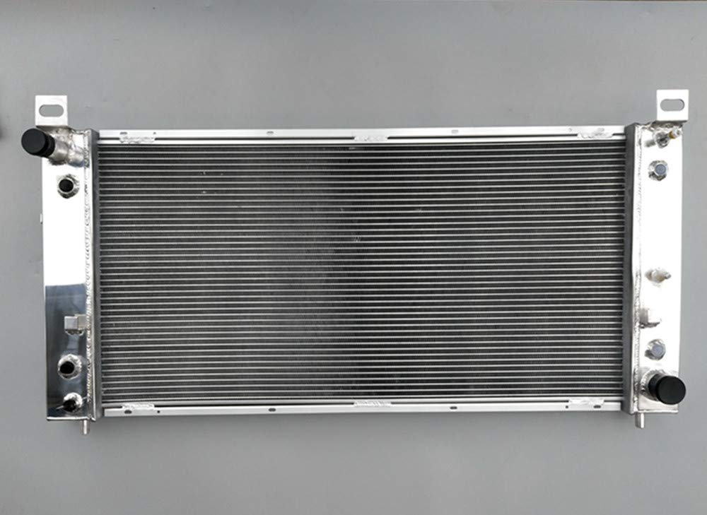 High-Performance Aluminum Radiator & Cooling Fan Kit for Chevrolet Silverado 1500/2500/3500 Trucks - Compatible with 4.8L, 5.3L & 6.0L V8 Engines - Heavy Duty Cooling Solution for Towing & Off-Road Adventures