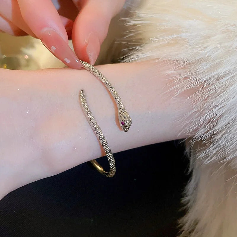 Silver Snake Bangle Bracelet for Women | HB1102 | Fashion Jewelry Gift for Birthday, Anniversary & Party Wear