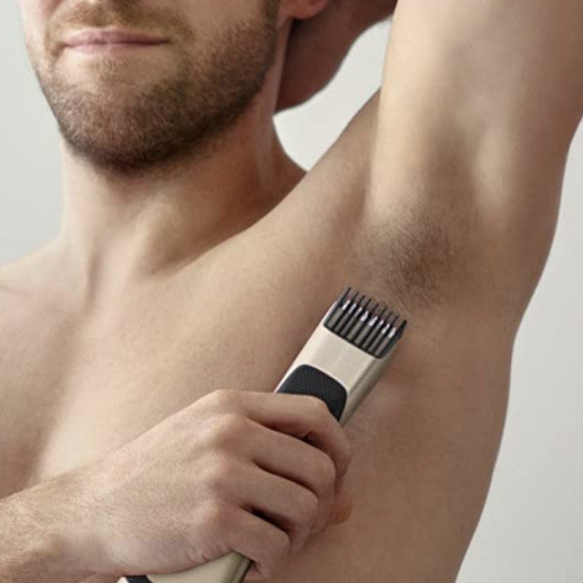PHILIPS Bodygroom Pro Series 7000 BG7025 Men's Body Groomer & Trimmer - Certified Refurbished with Home Essentials Warranty | Perfect for Travel, Gym & Personal Grooming