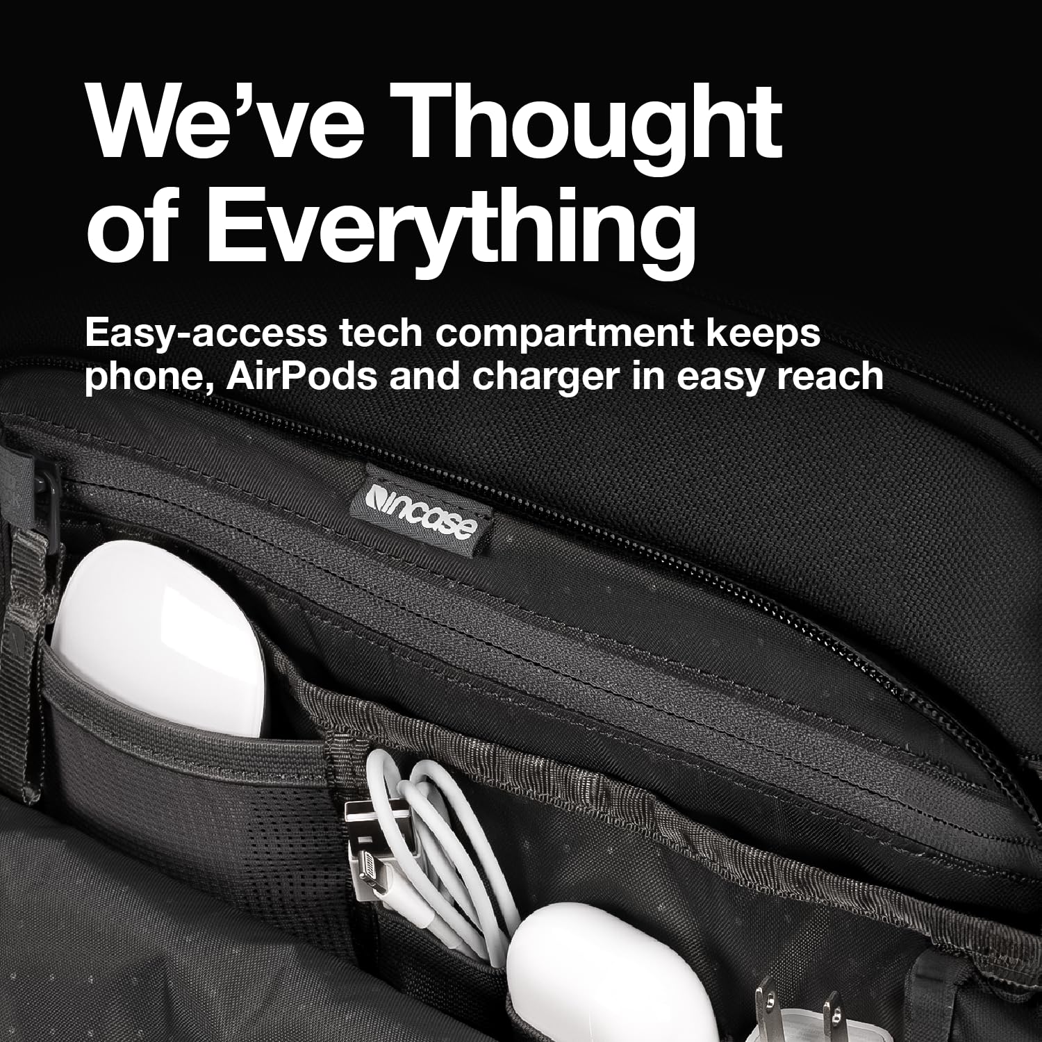 Incase A.R.C. Daypack - Lightweight 16 Inch Laptop Backpack for MacBook & iPad, Versatile Carry On Tech Bag for Travel, Work & School (Navy) | Perfect for Daily Commute, Business Trips & College Use