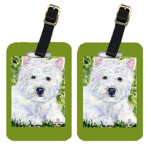 2 Pack Personalized Westie Dog Luggage Tags - Durable Pet ID Tags for Suitcases, Backpacks & Travel Bags | Perfect for Airports, Vacations & Pet Lovers