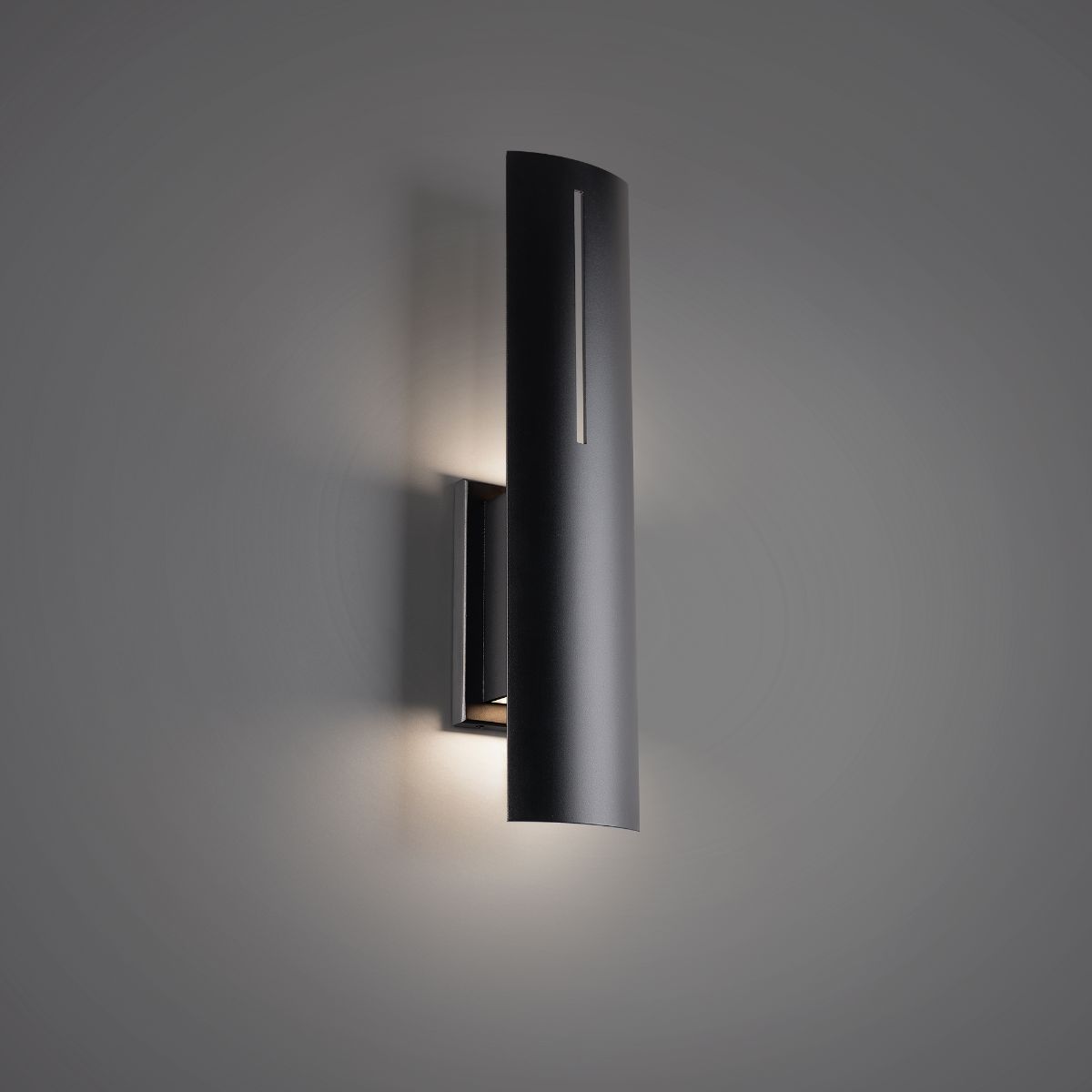 Aegis 20 LED Outdoor Wall Sconce Light Fixture - 3000K Warm White - Black Finish - Waterproof Exterior Lighting for Porch, Patio, Garage & Entryway