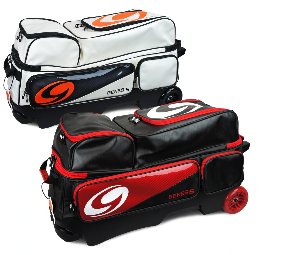 Genesis Carbon 3 Ball Roller Golf Bag - Lightweight Stand Bag with 3-Way Divider | Perfect for Golfers, Driving Range & Course Play