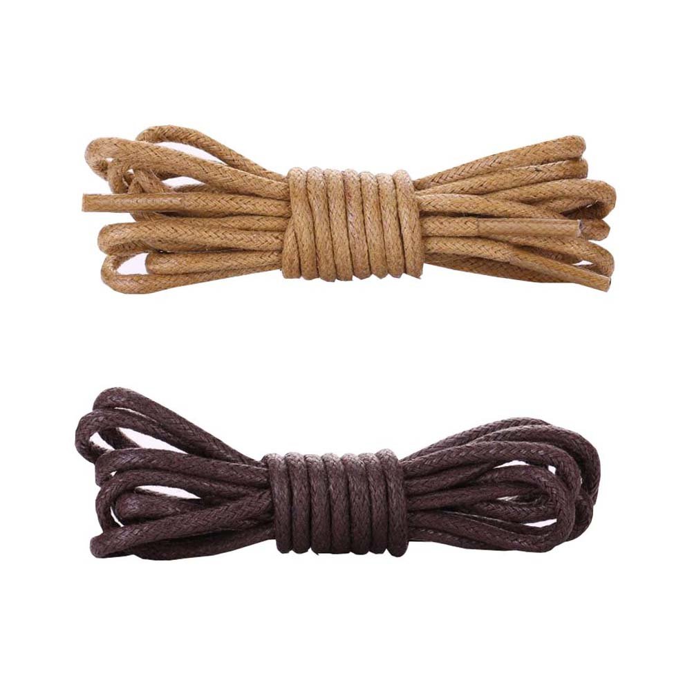 DRAGON SONIC Waxed Extra Thin Round Shoelaces 2-Pack - Ultra Durable Shoelaces for Sneakers, Dress Shoes & Boots | Perfect for Running, Hiking & Everyday Wear