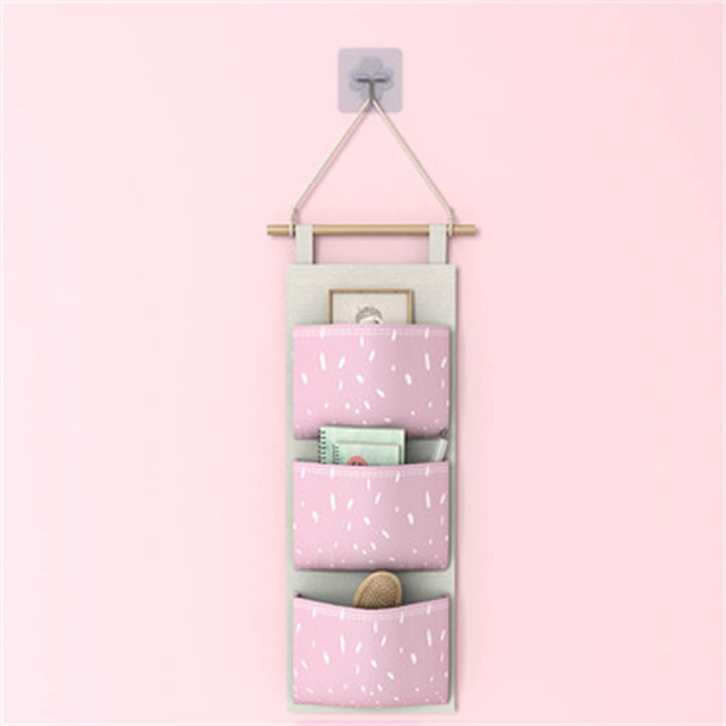 Wall Mounted Hanging Storage Organizer for Jewelry, Accessories & Sundries - 18 x 61cm Closet Organizer Bag (Color: Blue) - Perfect for Bedroom, Closet, Dorm & Small Space Organization