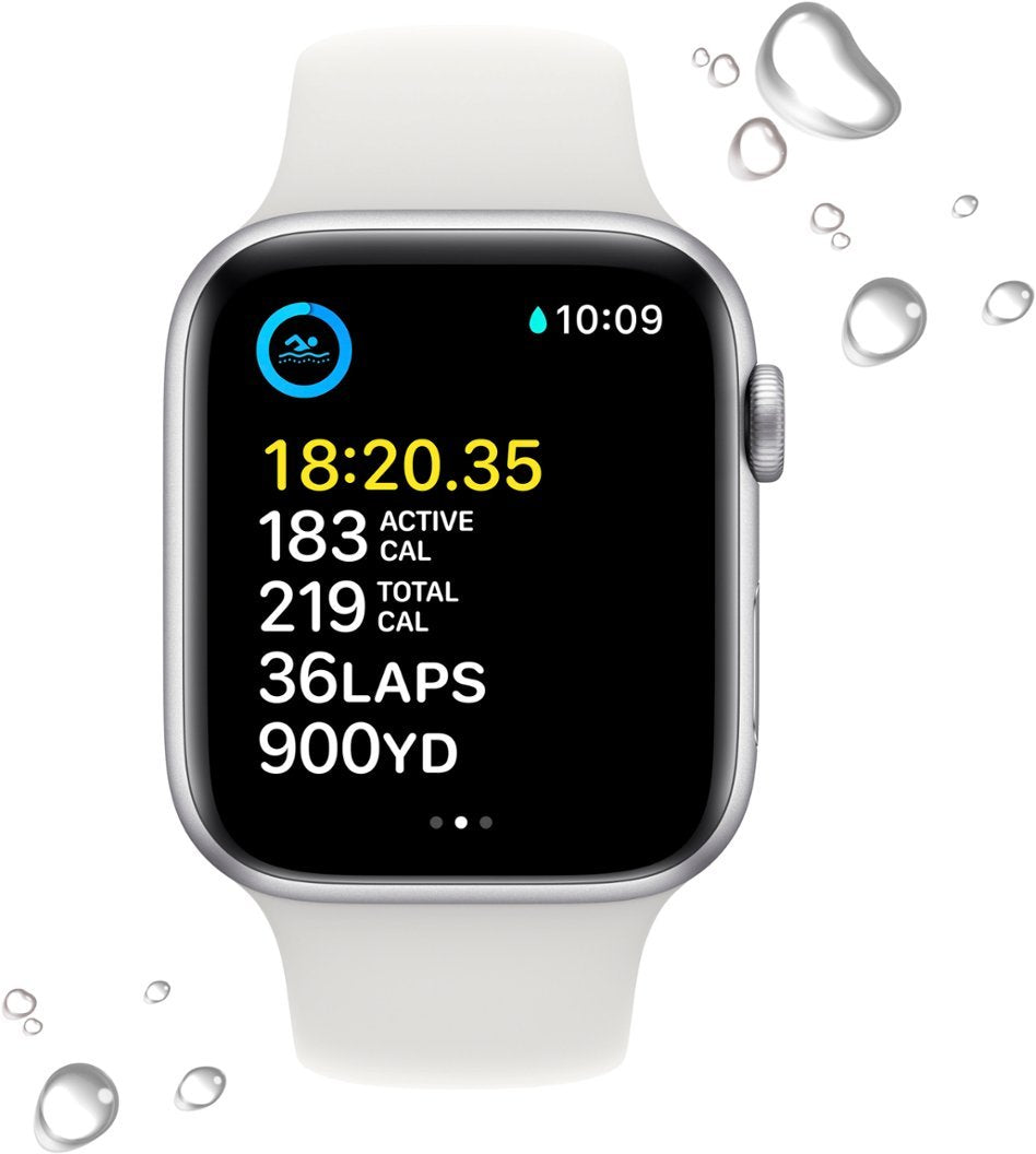 Apple Watch SE 2022 (44mm) GPS + Cellular Unlocked Smartwatch - Aluminum Case (Renewed Like New) for Fitness Tracking, Notifications & Calls | Perfect for Running, Workouts & Daily Use