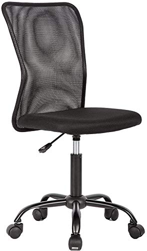 Ergonomic Office Chair with Mesh Back - Adjustable Computer Desk Chair for Home & Office, 360° Swivel & Rolling Casters, Black - Perfect for Long Work Hours & Gaming Sessions