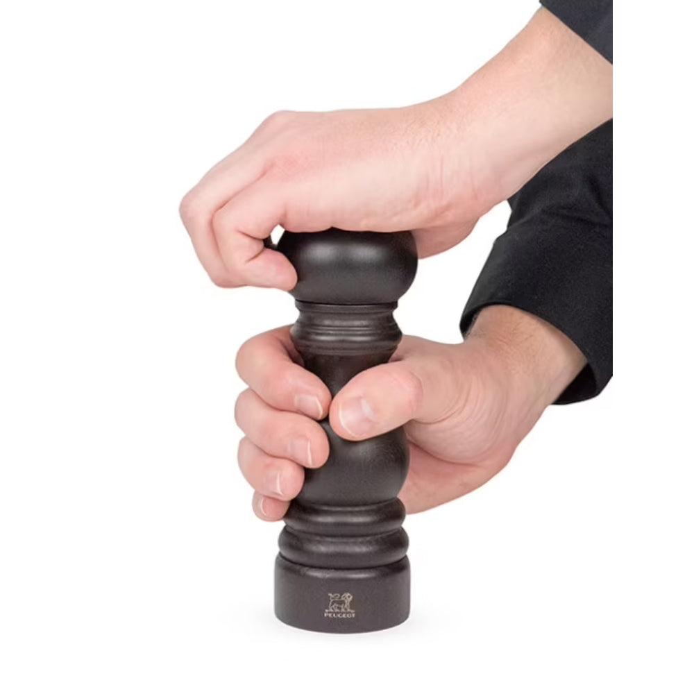 Peugeot Paris 7 Chocolate Salt Mill - Premium Adjustable Gourmet Salt Grinder for Cooking & Baking - Perfect for Kitchens, Restaurants & Gift Giving