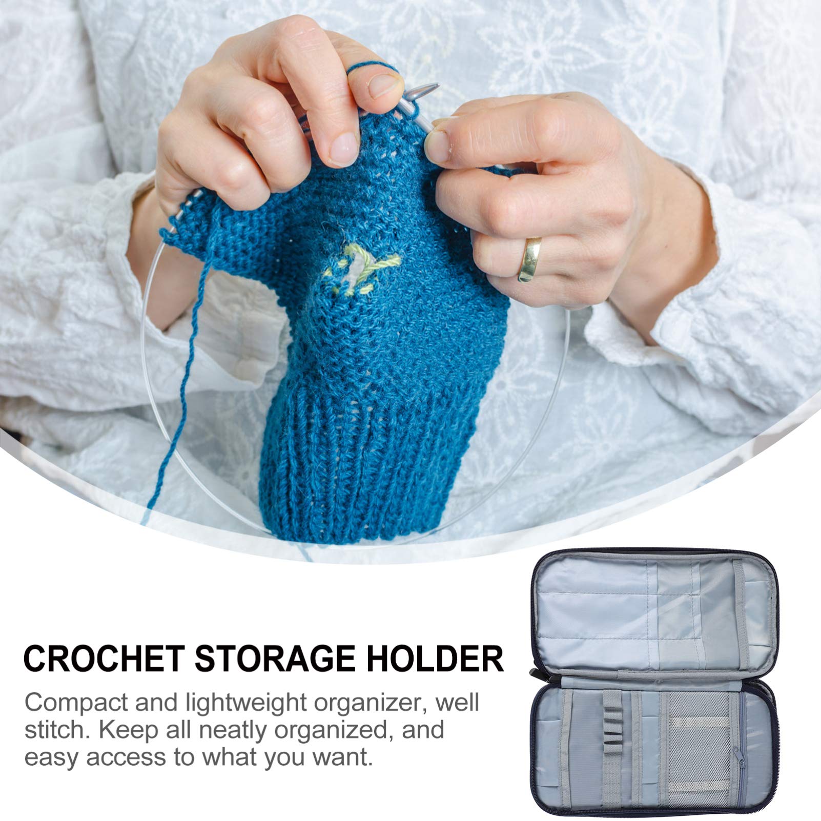 Premium Wool Storage Bag - 600D Oxford Cloth Yarn Organizer for Knitting Needles & Crochet Supplies | Travel-Friendly Tote Accessory for Crafters & Handmade Enthusiasts | Perfect for Knitting Projects, Yarn Storage & On-the-Go Crafting