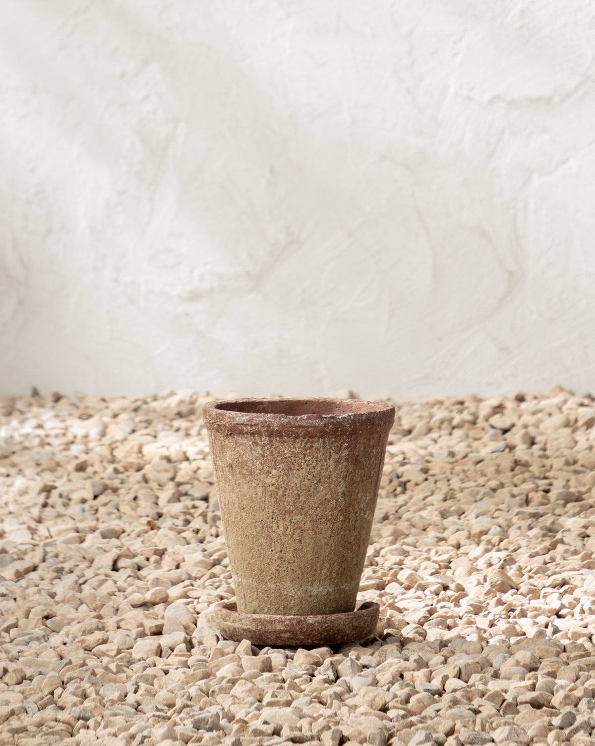 Oksana Distressed Cement Planter - Modern Indoor/Outdoor Flower Pot for Home Decor, Succulents & Plants | Perfect for Living Room, Patio, Garden & Office Decor