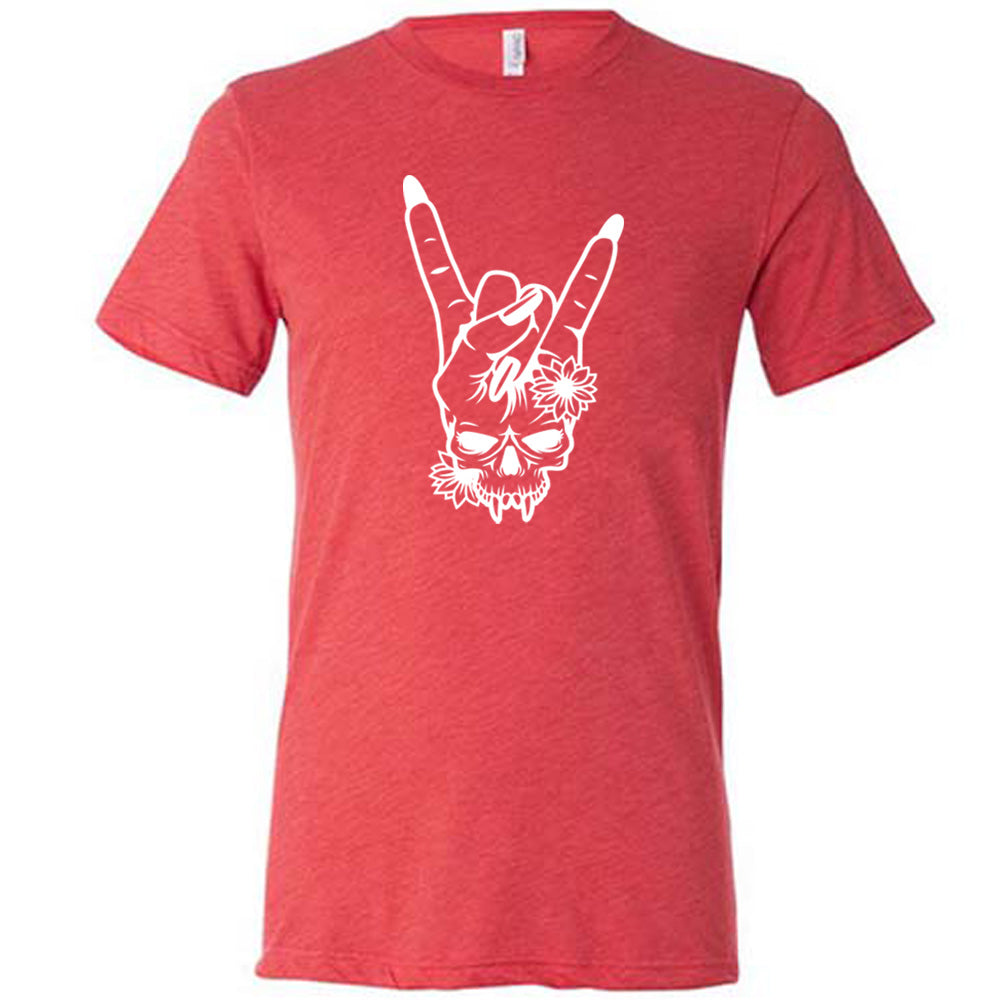 Skull Rocker Hand Print T-Shirt - Unisex Graphic Tee for Men & Women | Perfect for Concerts, Parties & Casual Wear