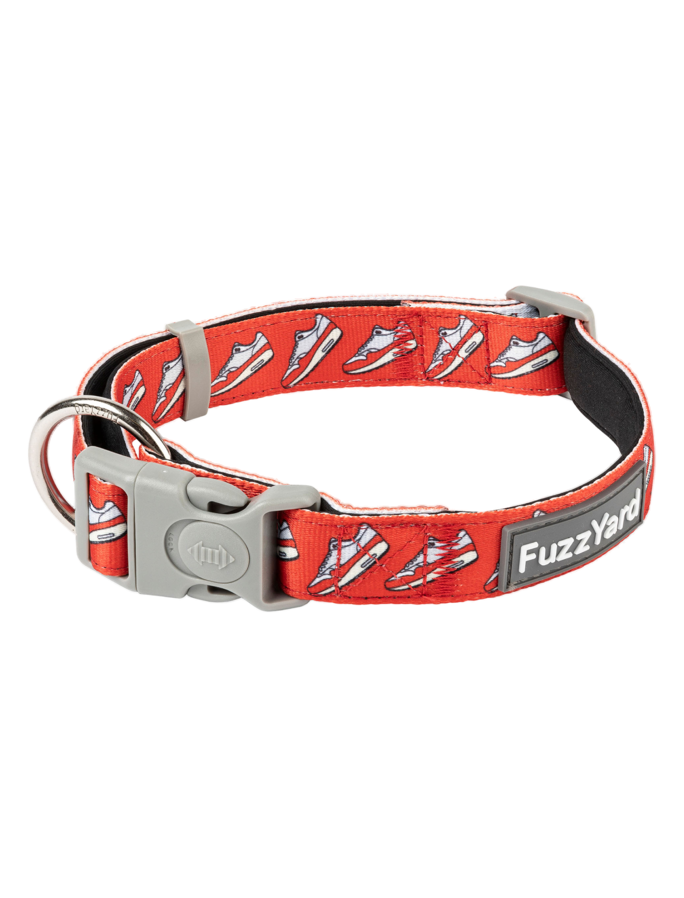 Fuzzyard Pet Collar for Dogs & Cats - Adjustable Soft Padded Collar with Reflective Strip (3 Sizes: Small, Medium, Large) - Perfect for Night Walks, Outdoor Adventures & Daily Use