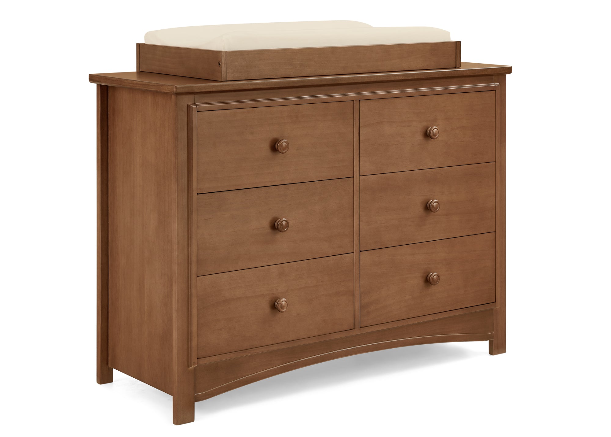 Perry 6 Drawer Dresser with Interlocking Drawers - Sturdy Wooden Bedroom Furniture for Closet Organization & Home Storage
