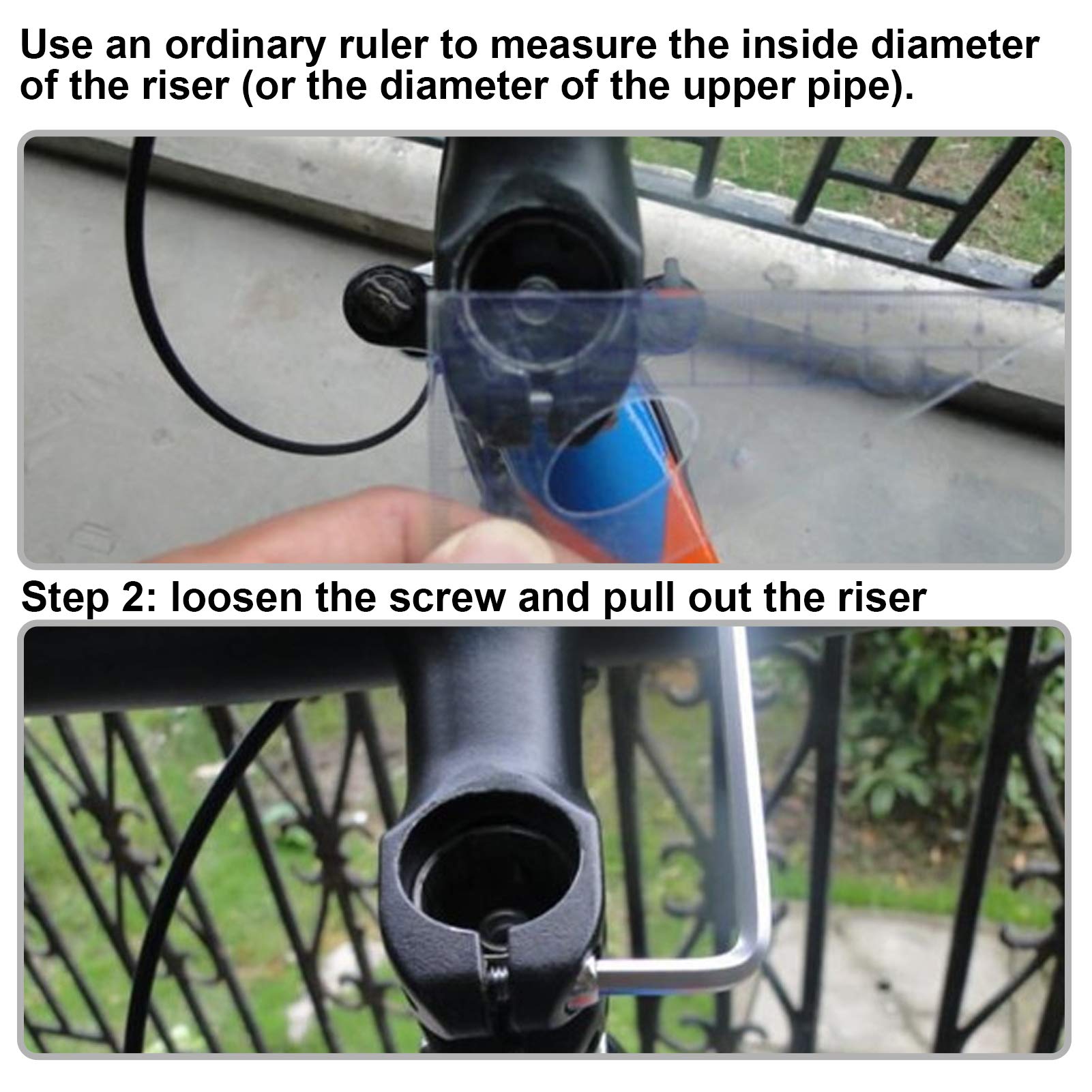 Bike Stem Riser - Stable Performance Aluminum Alloy Handlebar Adapter, Corrosion-Resistant & Easy Install for Road/Mountain Bikes - Perfect for Commuting & Off-Road Cycling (Silver)