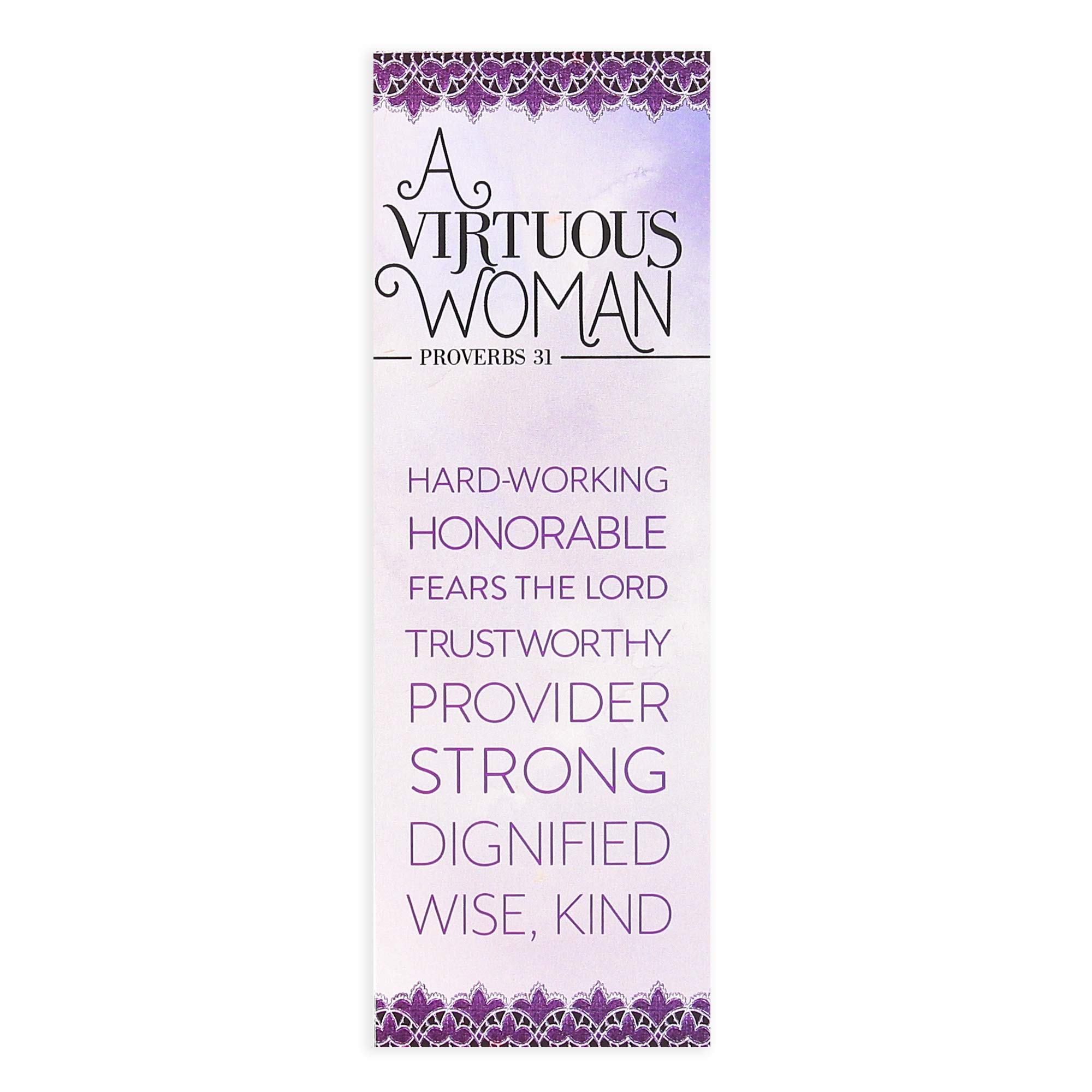 Virtuous Woman Bookmarks - 2x6 Inch Inspirational Christian Bookmark Set of 25 - Perfect for Bible Study, Gifts & Daily Scripture Reading
