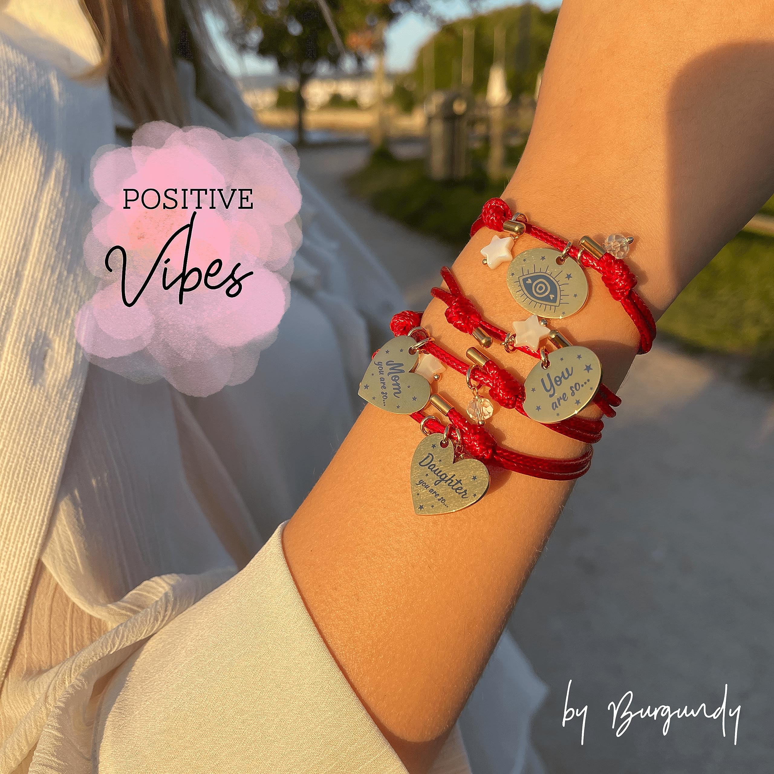Red Protection Bracelet for Women | Evil Eye Bracelet | Best Friend Love Bracelet | Red String of Fate Bracelet - Spiritual Jewelry for Good Luck, Positive Energy & Warding Off Negativity | Perfect Gift for BFFs, Sisters & Loved Ones