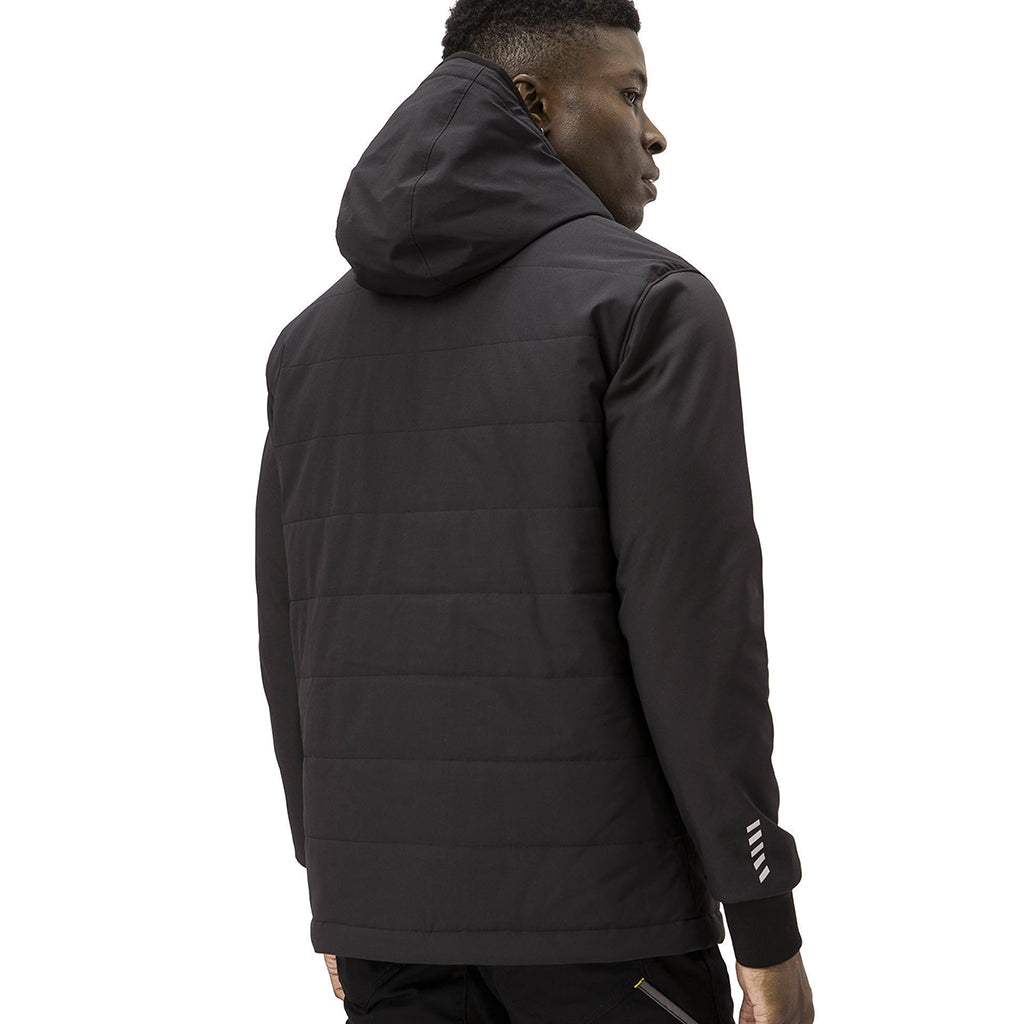 Men's CAT Tech Hybrid Jacket - Waterproof Windproof Work Jacket for Outdoor Construction & Hiking | Durable Lightweight Workwear for Cold Weather