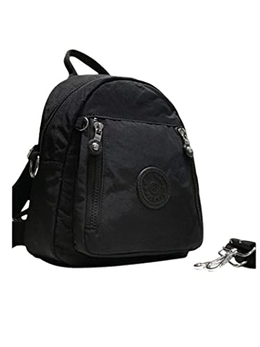 JieL Shi Women's Small Anti-Theft Backpack - Lightweight Waterproof Flat Backpack for Travel, Work & Commuting (21x8x24 Inches, Black) - Perfect for Daily Use, Outdoor Activities & Business Trips