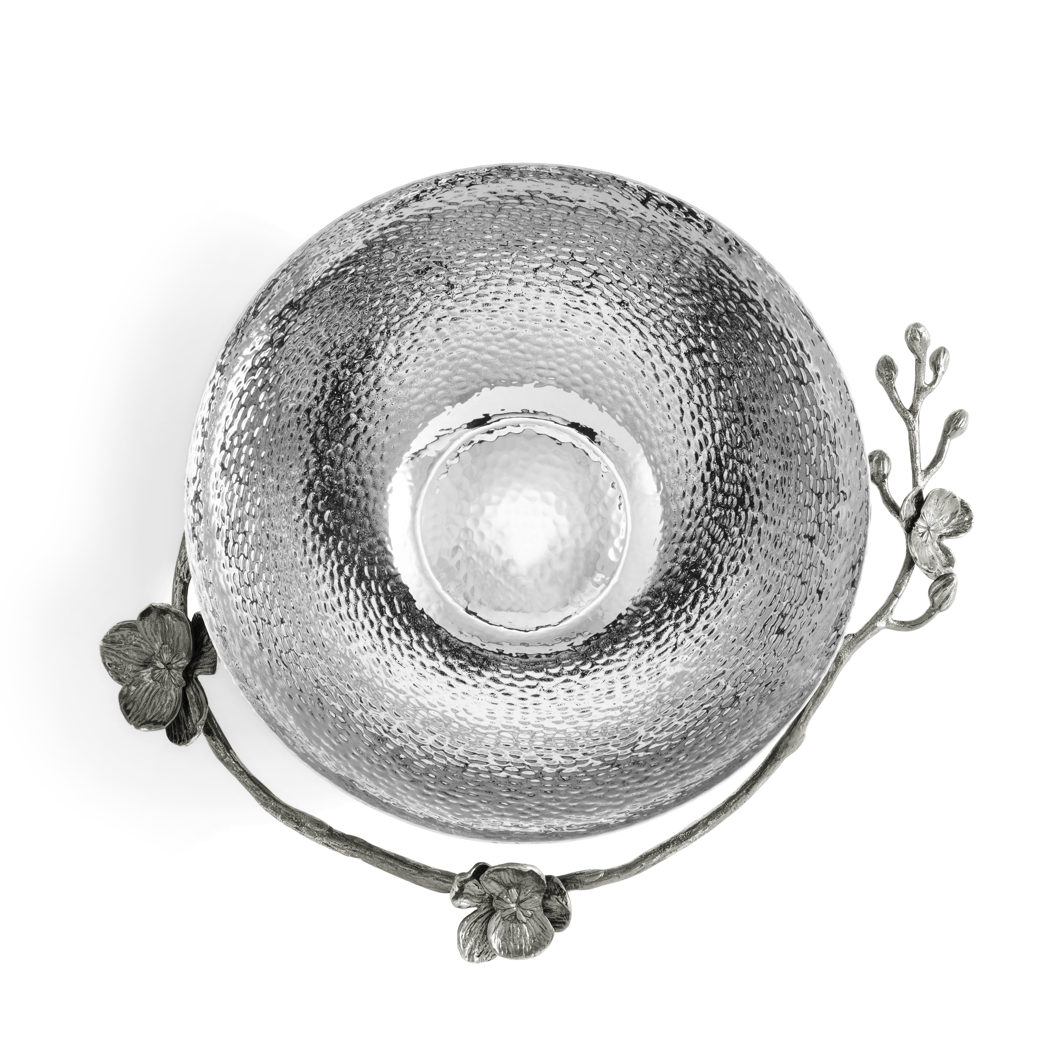 Premium Black Orchid Bowl - Elegant Ceramic Serving Dish for Salads, Desserts & Snacks | Perfect for Dining, Entertaining & Home Decor