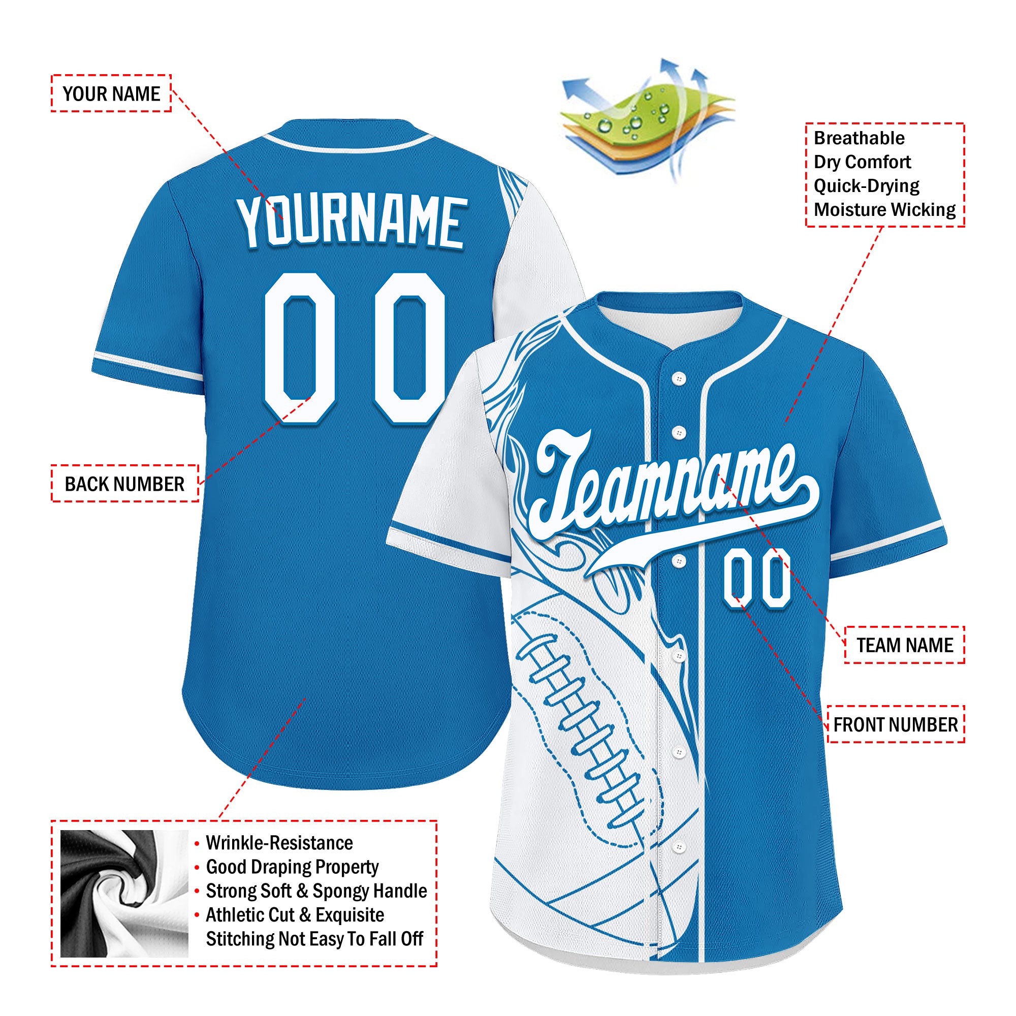 Custom Blue & White Personalized Jersey with TN Shoes Combo - D0200101 11 | Perfect for Sports Fans, Team Events & Streetwear Fashion