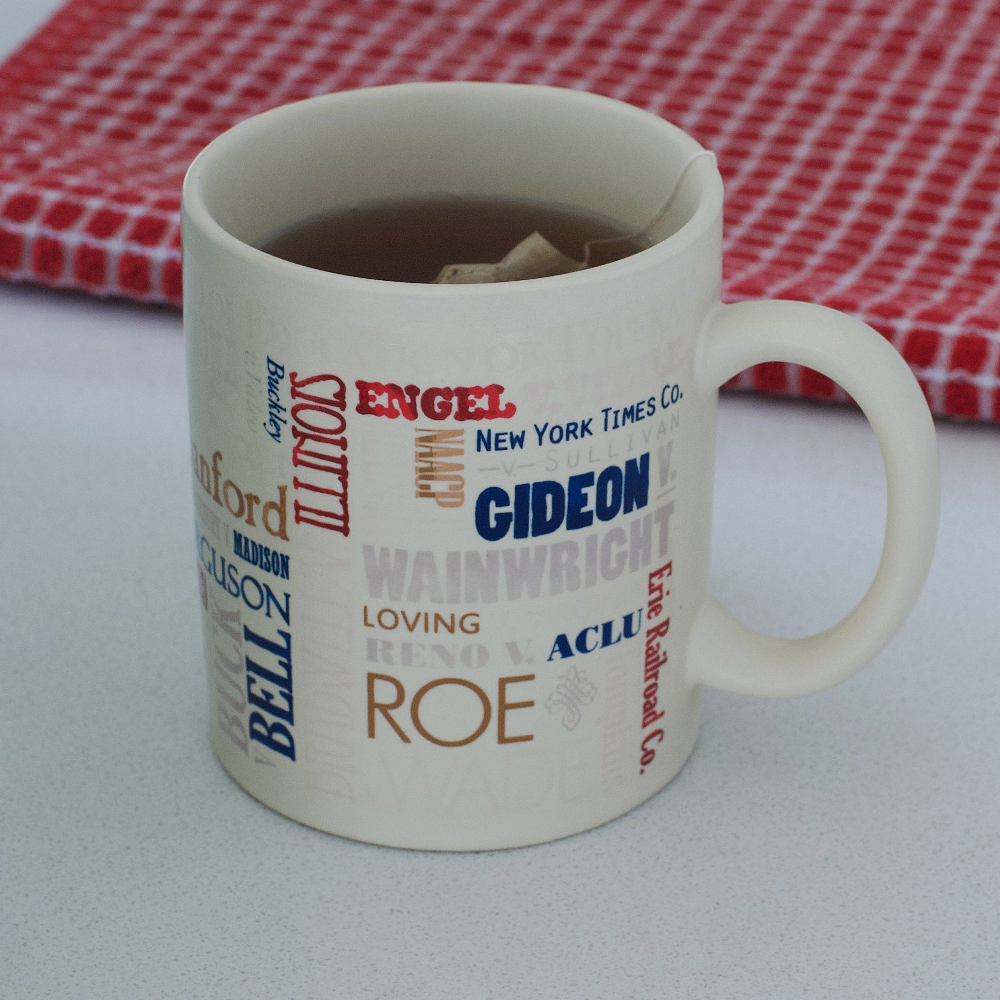 Supreme Court Cases Mug - Collectible Coffee Cup with Historic Legal Rulings - Perfect for Lawyers, Law Students & History Buffs - Great for Office, Study or Gift Giving