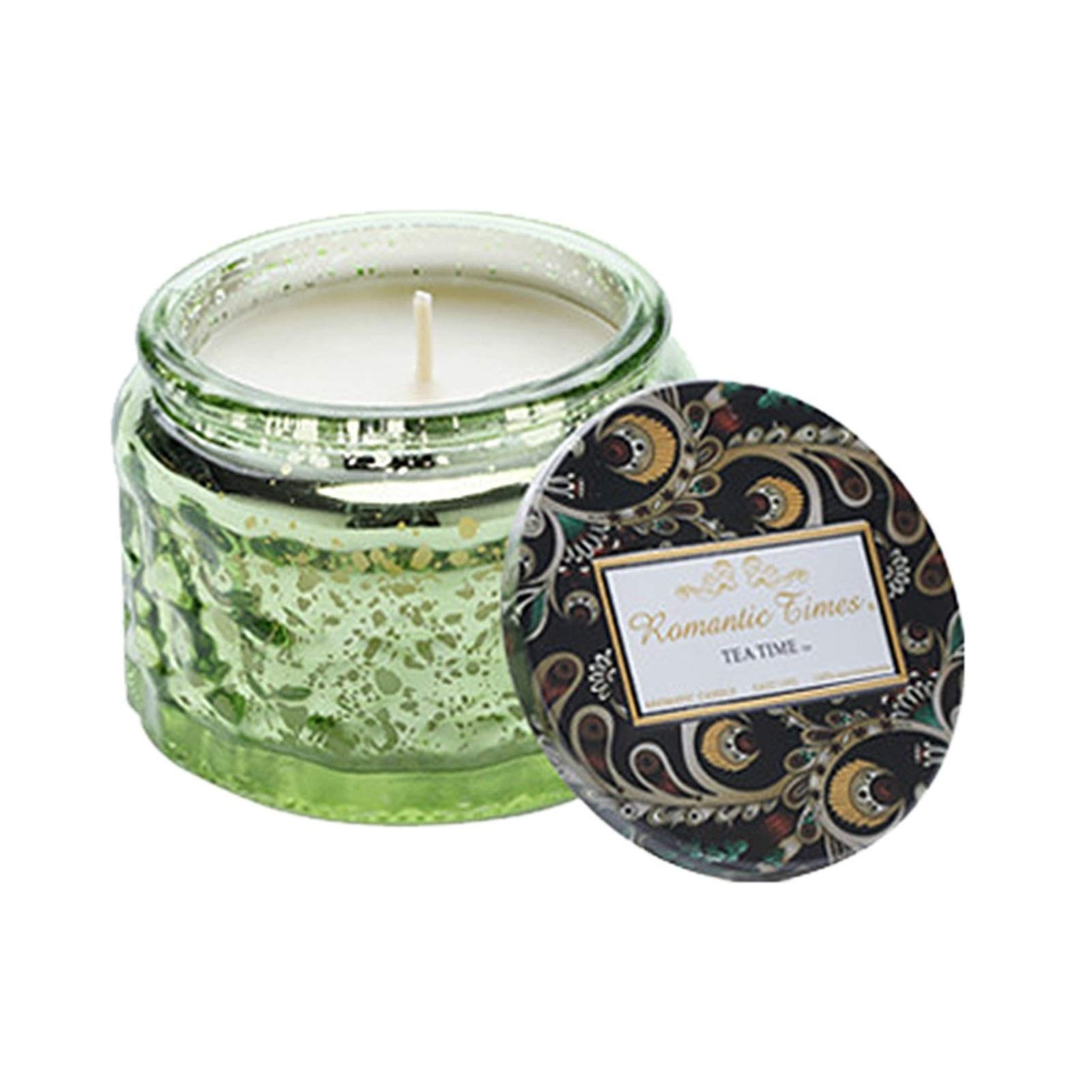 Romantic Essential Oil Scented Candle - Soothing Aromatherapy for Home Decor, Relaxation & Meditation | Bulk Candles with Candle Holder (Color: A) - Perfect for Bedroom, Bathroom & Spa