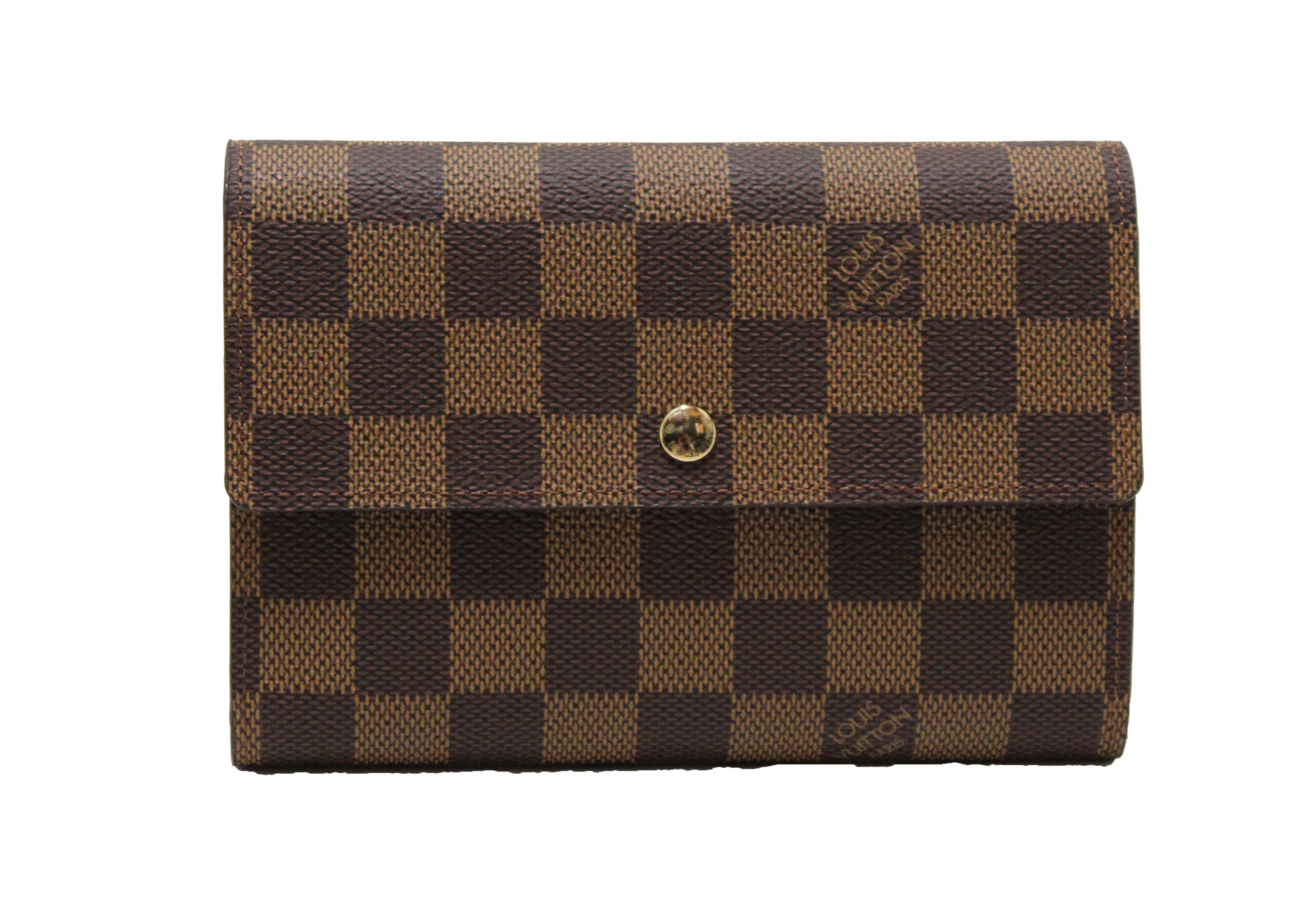 Authentic Louis Vuitton Damier Ebene Canvas Alexandra Wallet - Luxury Women's Designer Wallet for Everyday Use & Special Occasions