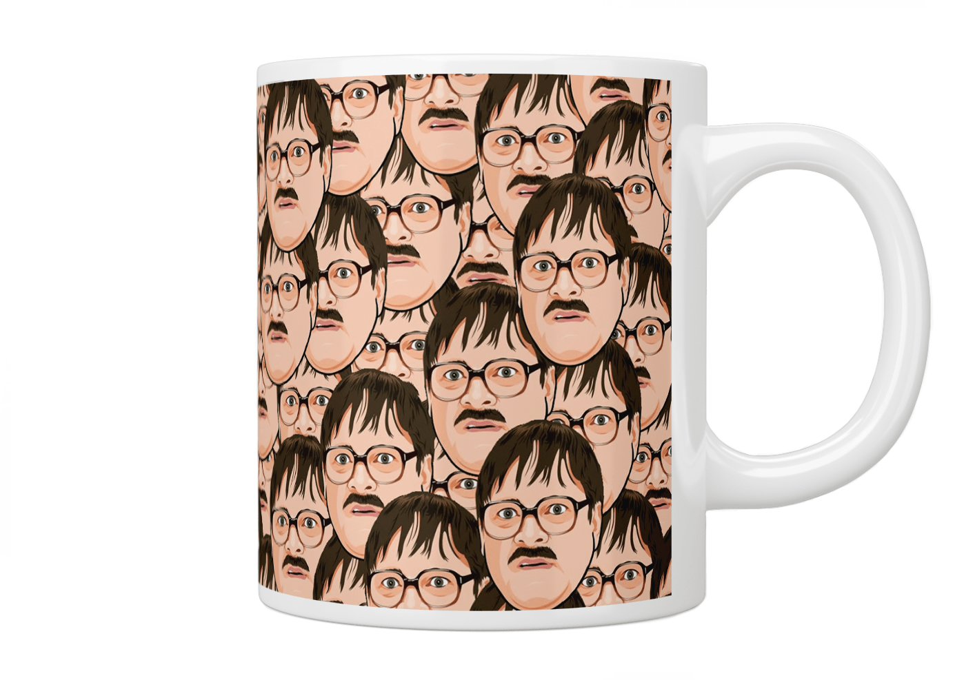 Friday Night Dinner Jim's Face Mug - Funny TV Show Themed Coffee Cup for Fans - Perfect for Home, Office & Gifts
