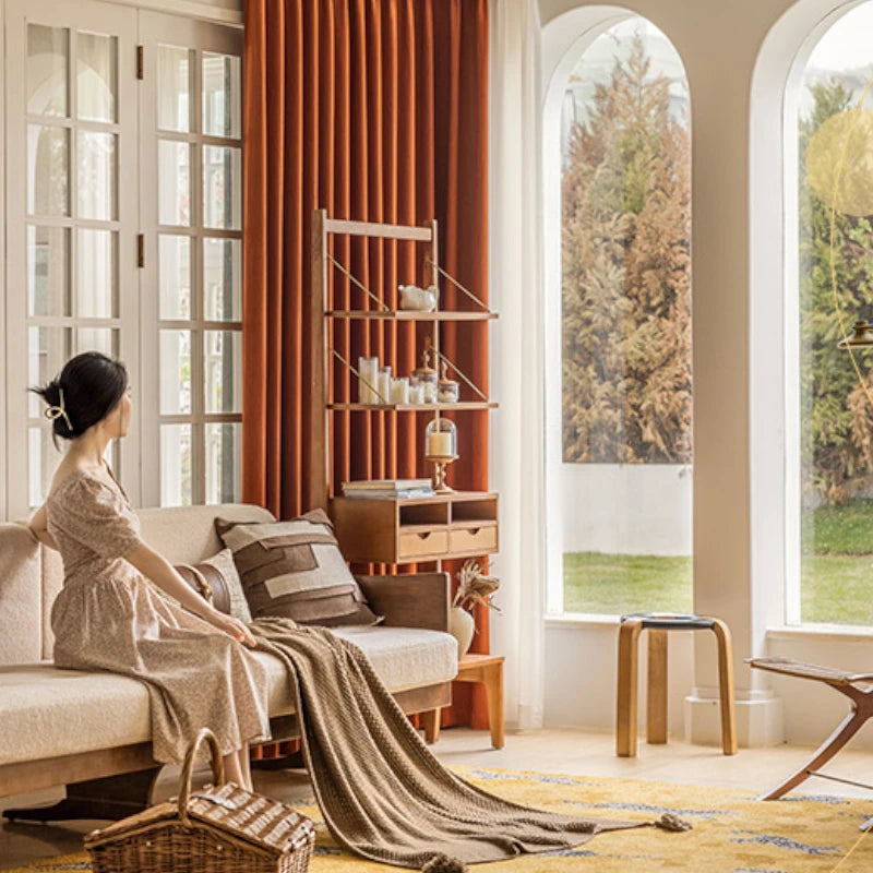 Claire Polyester Wavy Pattern Curtain Swatch - Elegant Window Treatment for Living Room, Bedroom & Home Decor