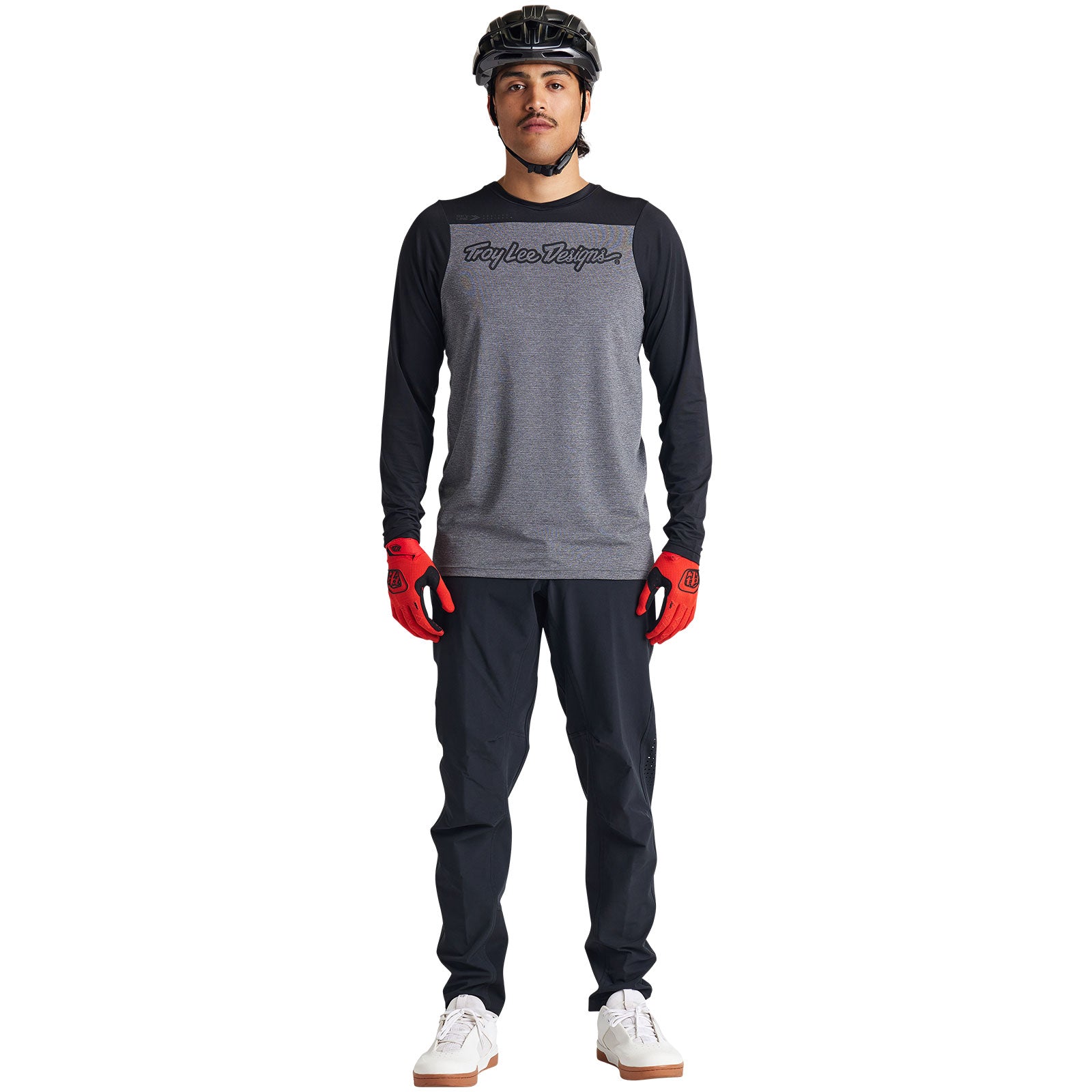 Skyline LS Jersey Signature Heather Gray / Black - Comfortable Long Sleeve Shirt for Men, Perfect for Casual Wear, Sports & Outdoor Activities