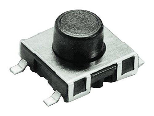 SCHURTER 1241.1612.11 Tactile Switch - 50mA, 30VAC, SMD (50 Pieces) - Perfect for PCB, Electronics Projects & DIY Repairs