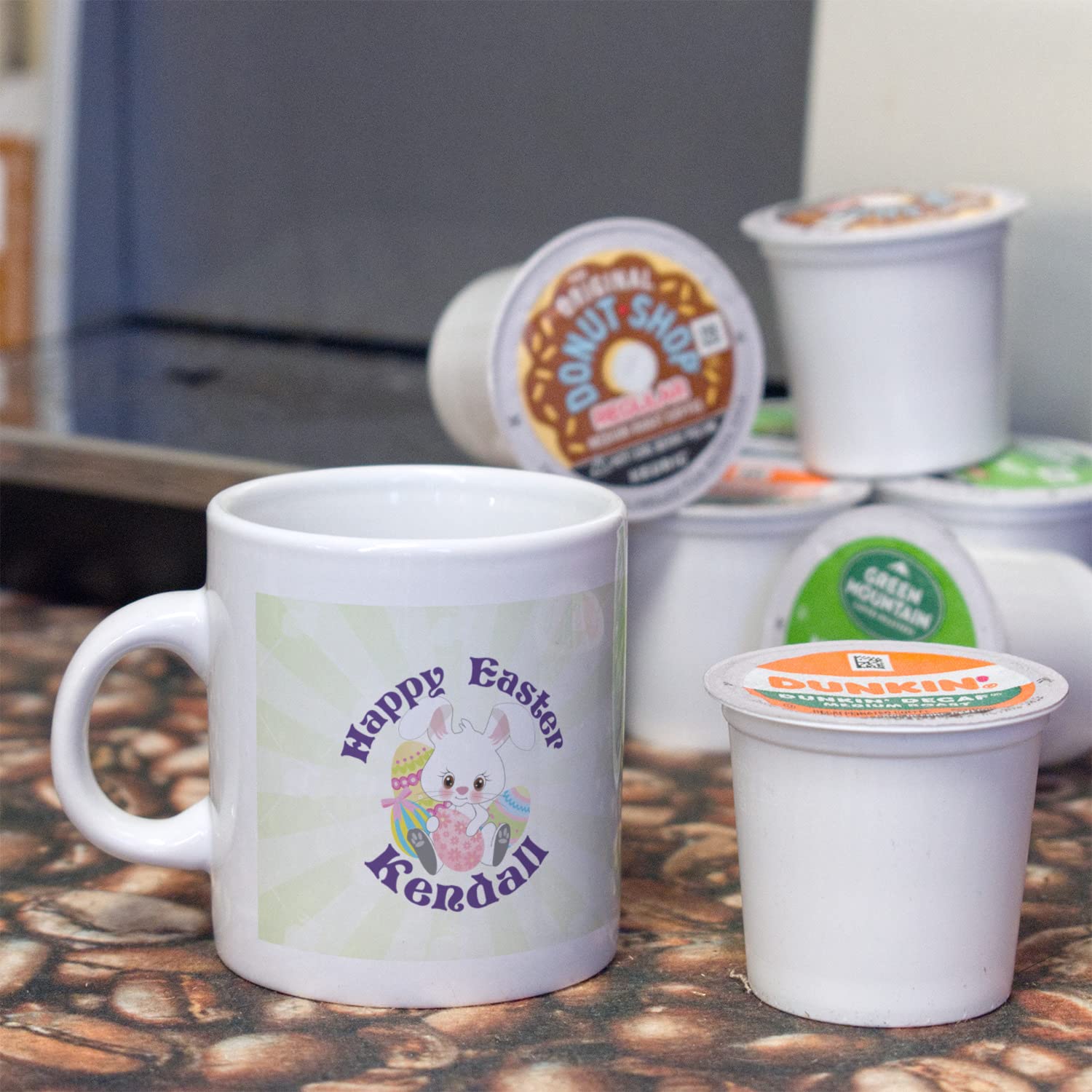 Personalized Easter Bunny Single Shot Espresso Cup - Custom Ceramic Coffee Mug for Easter Gifts, Party Favors & Home Decor - Perfect for Holiday Celebrations, Coffee Lovers & Collectors