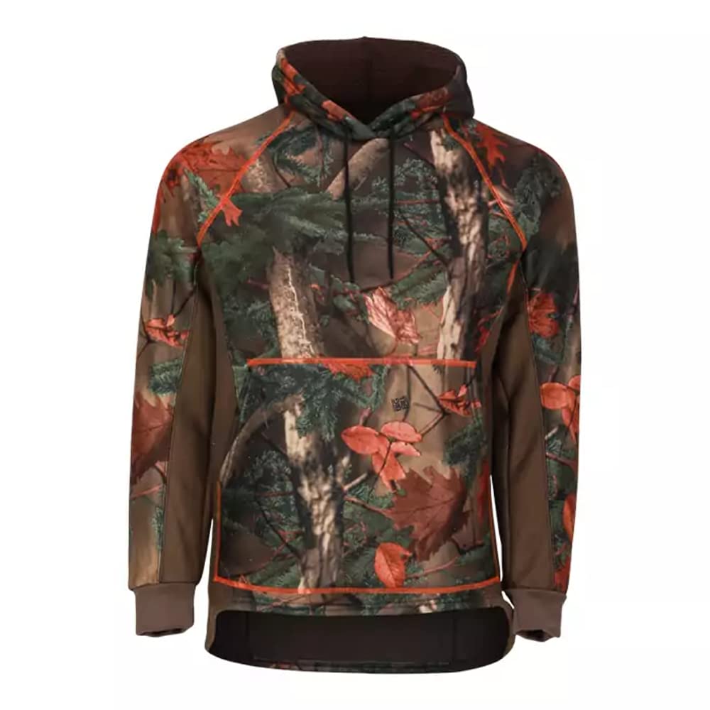 Big Bill BBH20 Men's Sherpa Lined Softshell Hoodie - Warm Winter Jacket with Fleece Lining for Outdoor Activities (Large, ILL) - Perfect for Hiking, Camping & Cold Weather Wear
