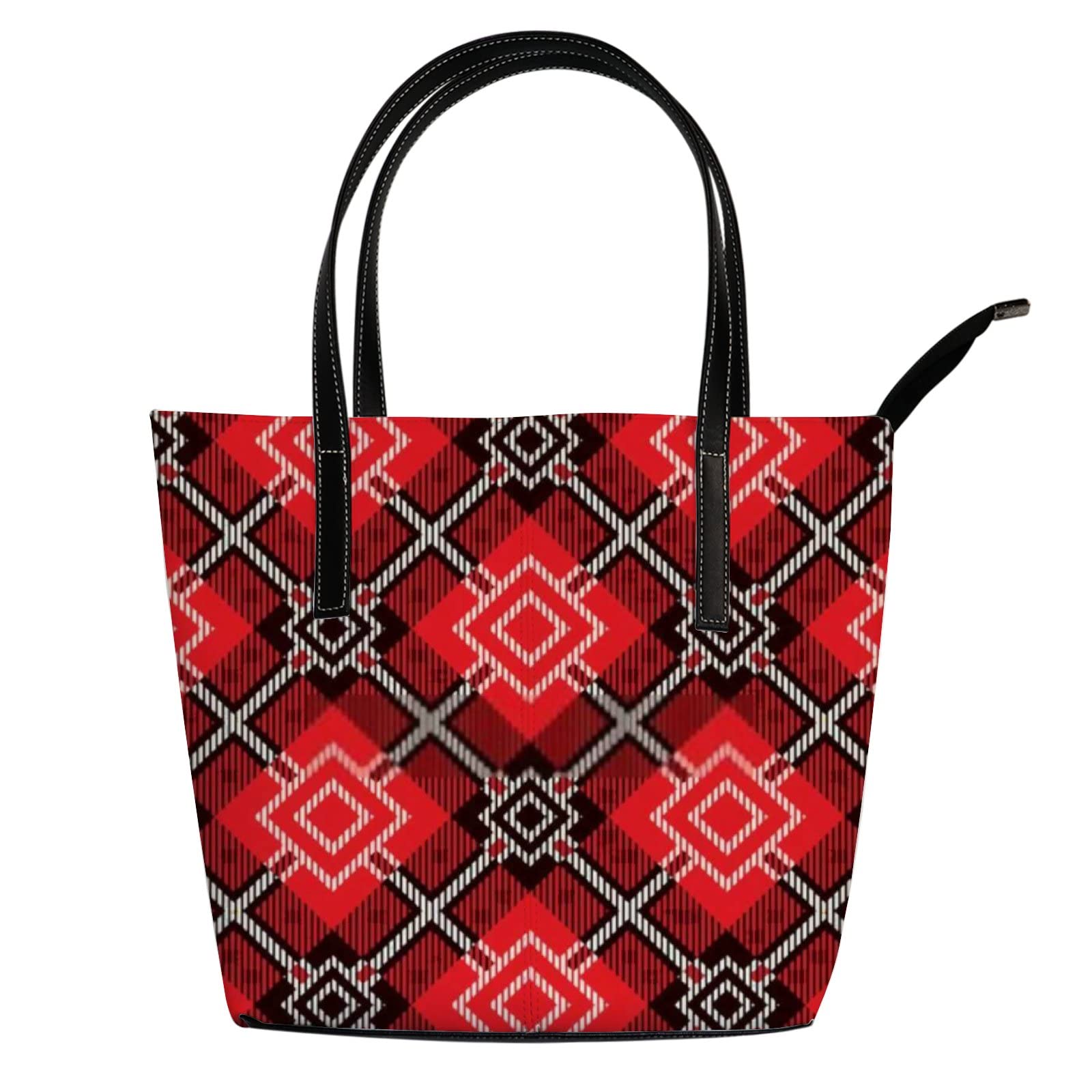 Premium Leather Tote Bag for Women - Stylish Crossbody Work Bag with Zipper | Durable Coach-Inspired Handbag for Office, Travel & Everyday Use