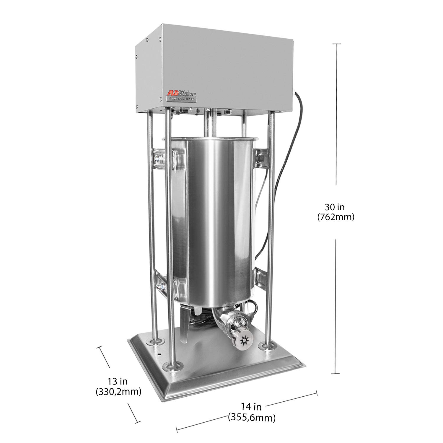 ALDKitchen Commercial Churro Maker Machine - 15L Large Capacity, Spanish Donut Maker with Pedal Control for Restaurants, Food Trucks & Home Baking | Perfect for Fairs, Catering & DIY Desserts