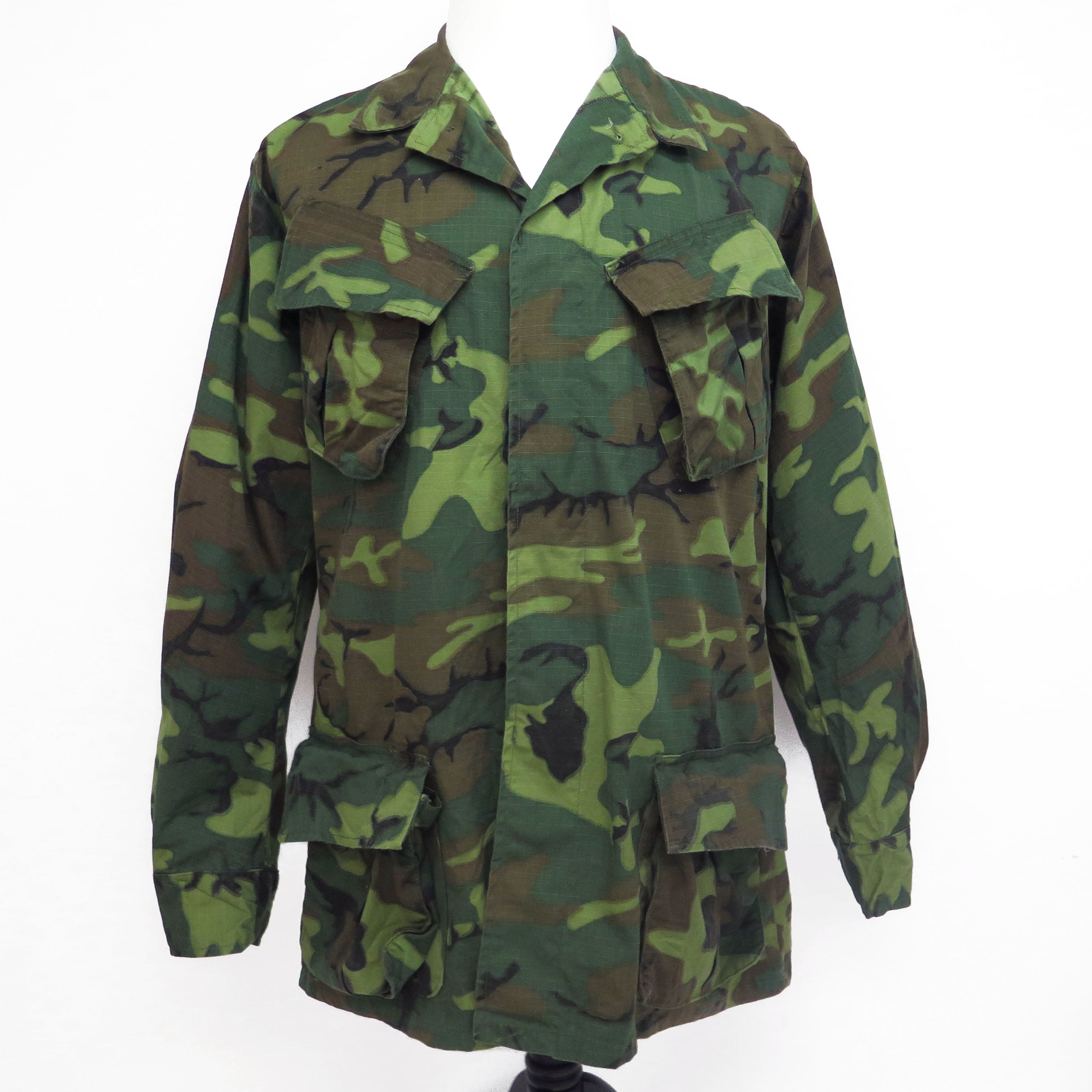 US Army Tropical Combat Jacket 5th Pattern ERDL 1969 Vietnam War - Medium Long - Vintage Military Outerwear for Reenactment, Collecting & Outdoor Adventures