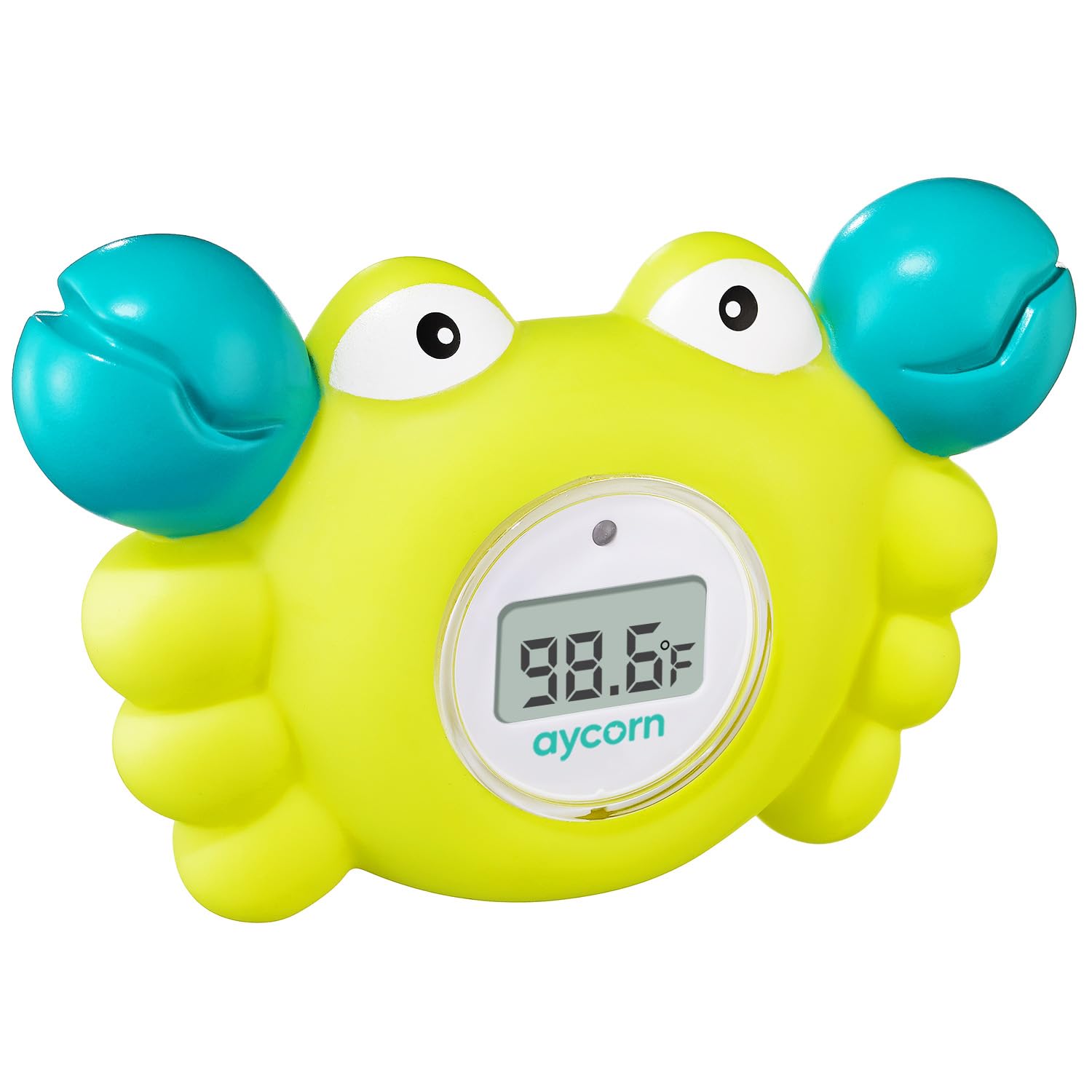 **Aycorn Digital Baby Bath Thermometer – Safe Floating Water & Room Thermometer with LED Display & Temperature Alert – Perfect for Infant Bath Time, Nursery, and Pool Safety**