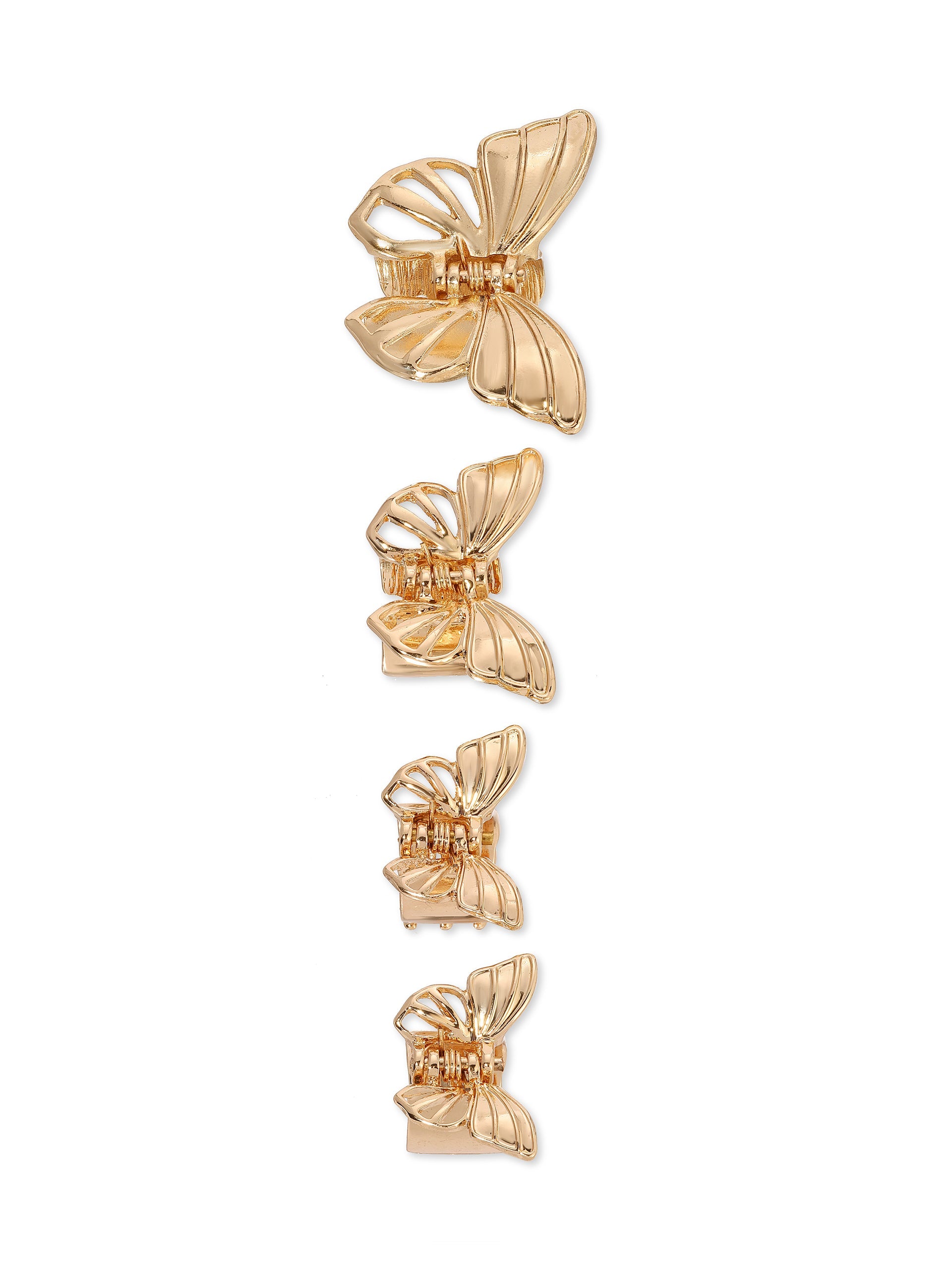 Golden Butterfly Hair Clips Set - Elegant Hair Accessories for Women & Girls - Perfect for Weddings, Parties & Everyday Wear